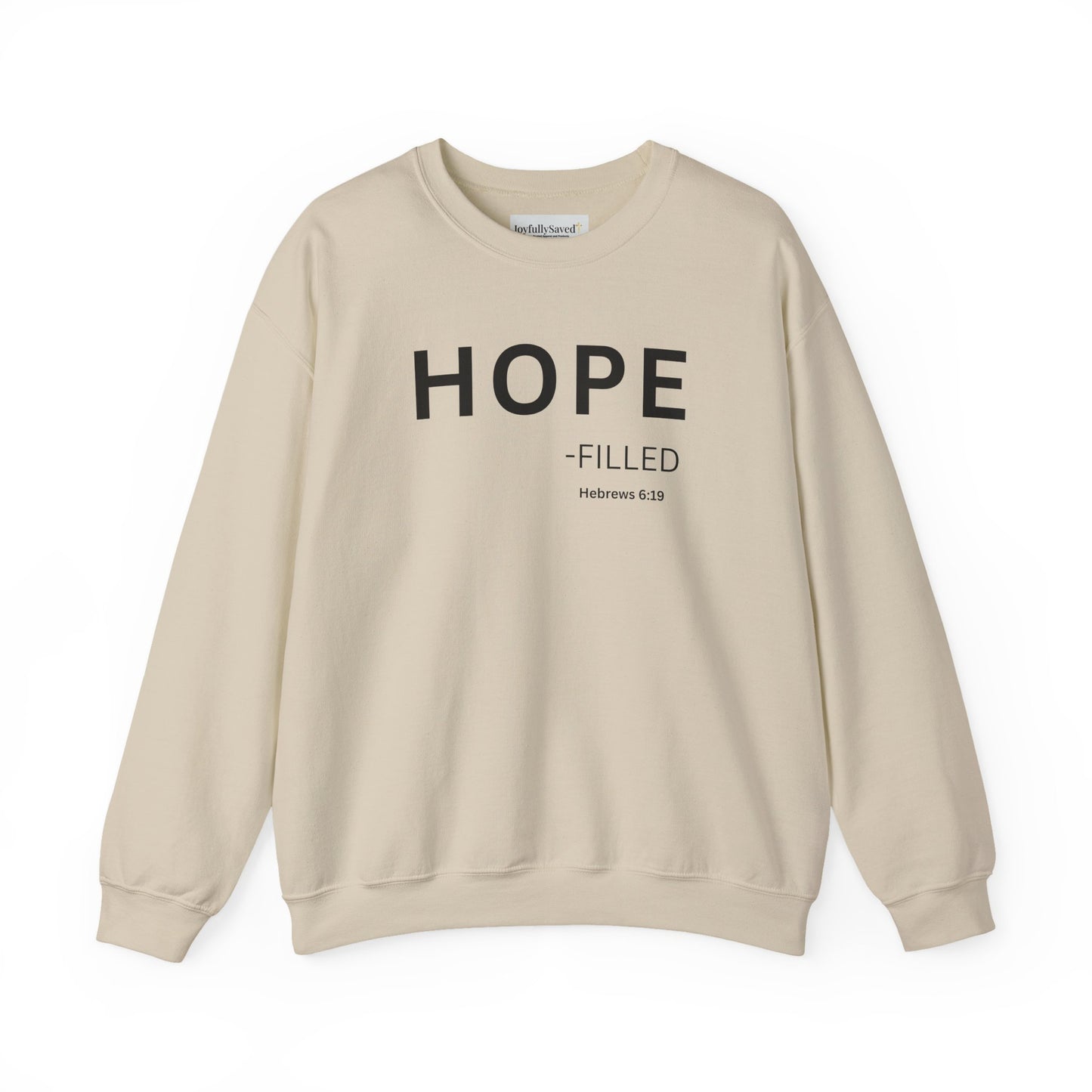 HOPE-filled Sweatshirt | Chritian Unisex clothing (Hebrews 6:19)