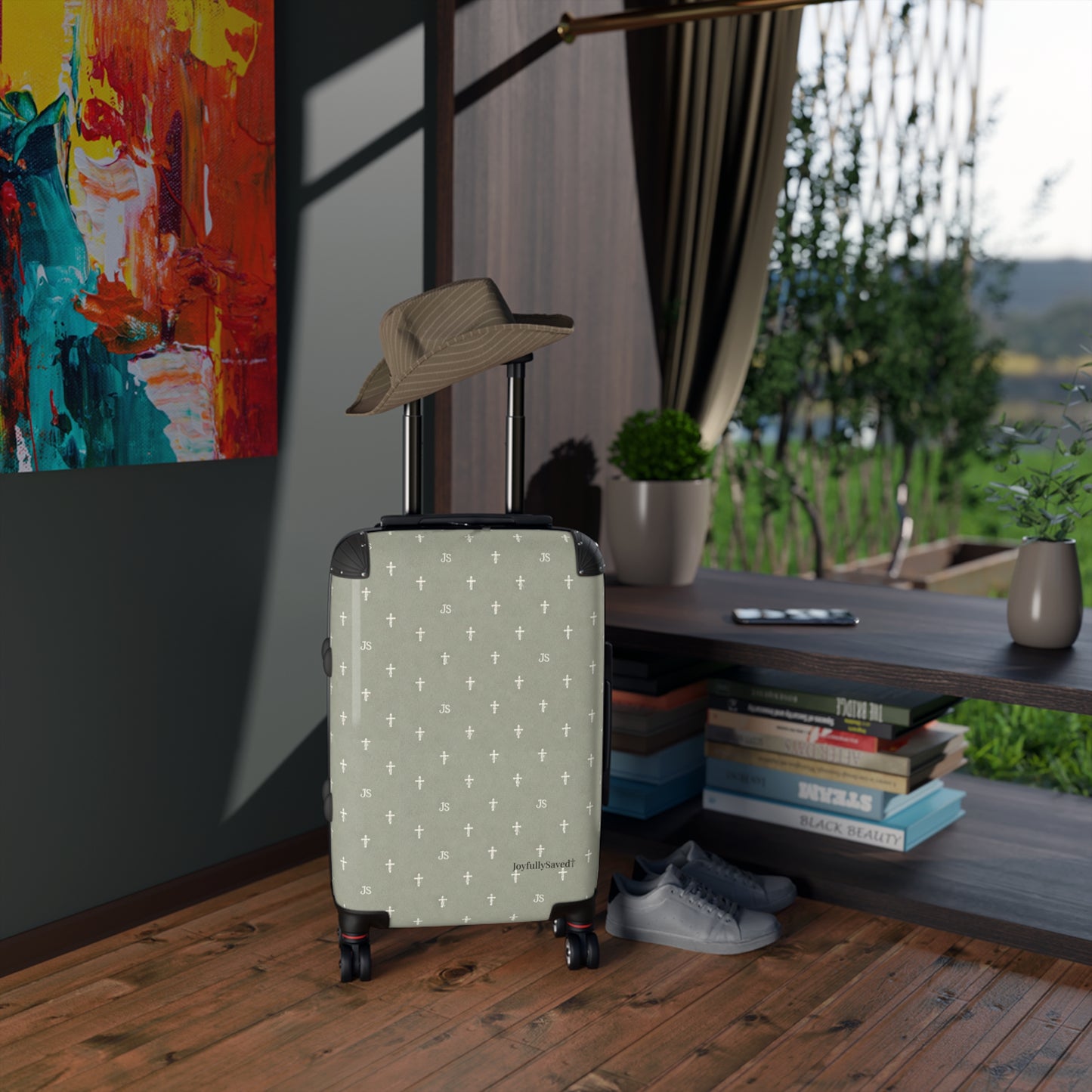 Christian Pattern Suitcase (Carry-On, Med, Large)— Sage Travel Luggage