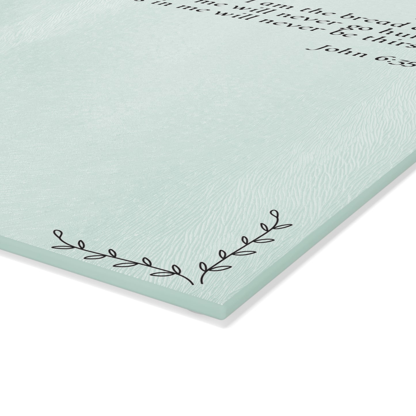 Christian Glass Cutting Board | Bread of Life (John 6:35) Gift