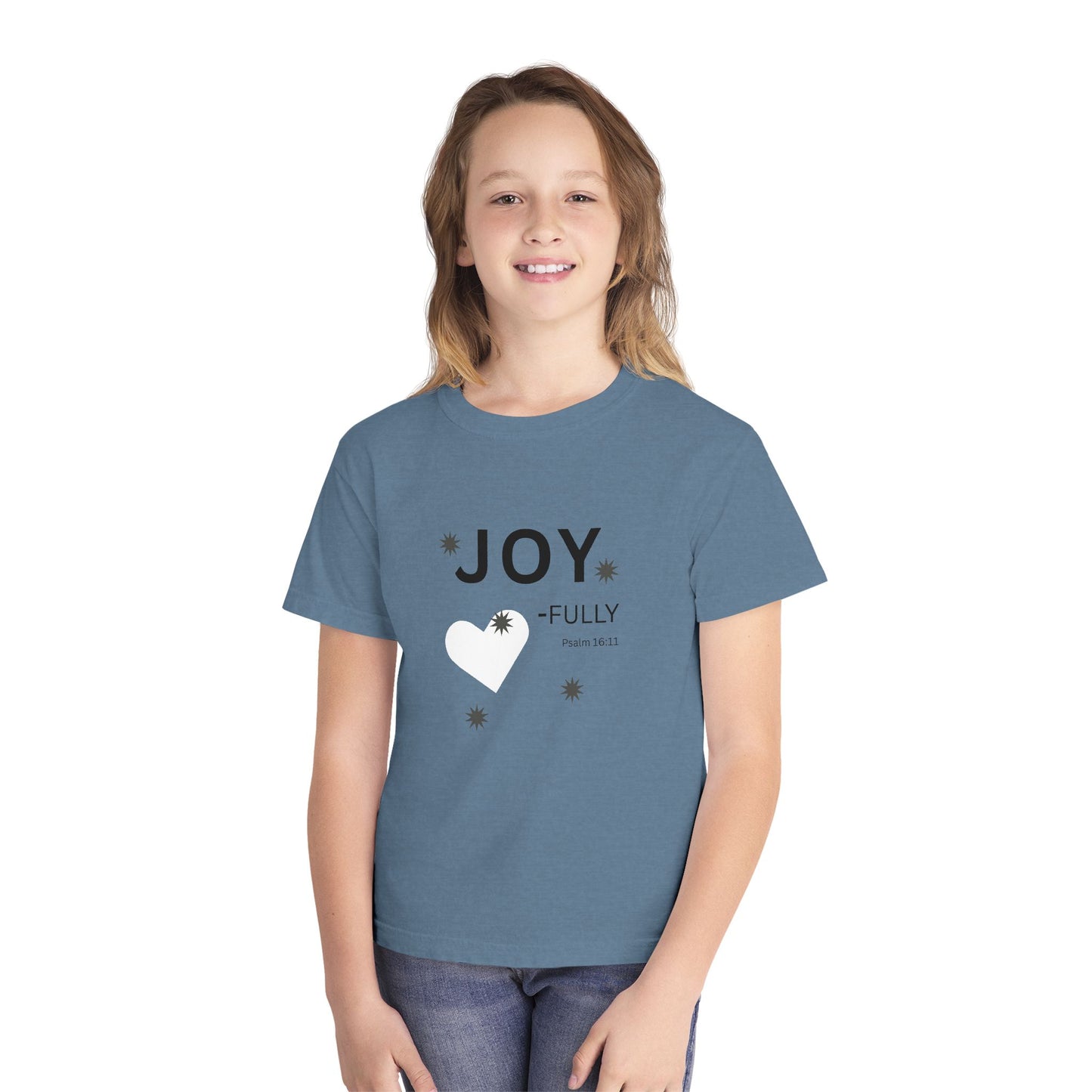 JOY-fully Youth Tee, Psalm 16:11 —  Christian Kids T‑Shirt