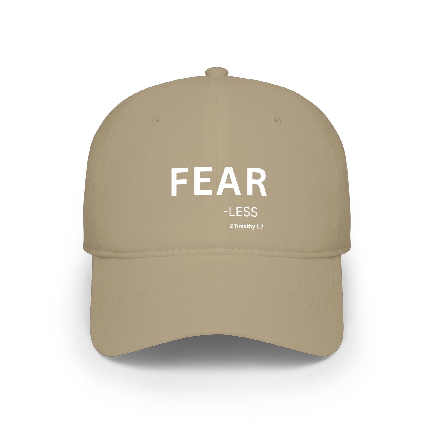 FEAR-less  Baseball Cap — Christian Hat (2 Timothy 1:7)