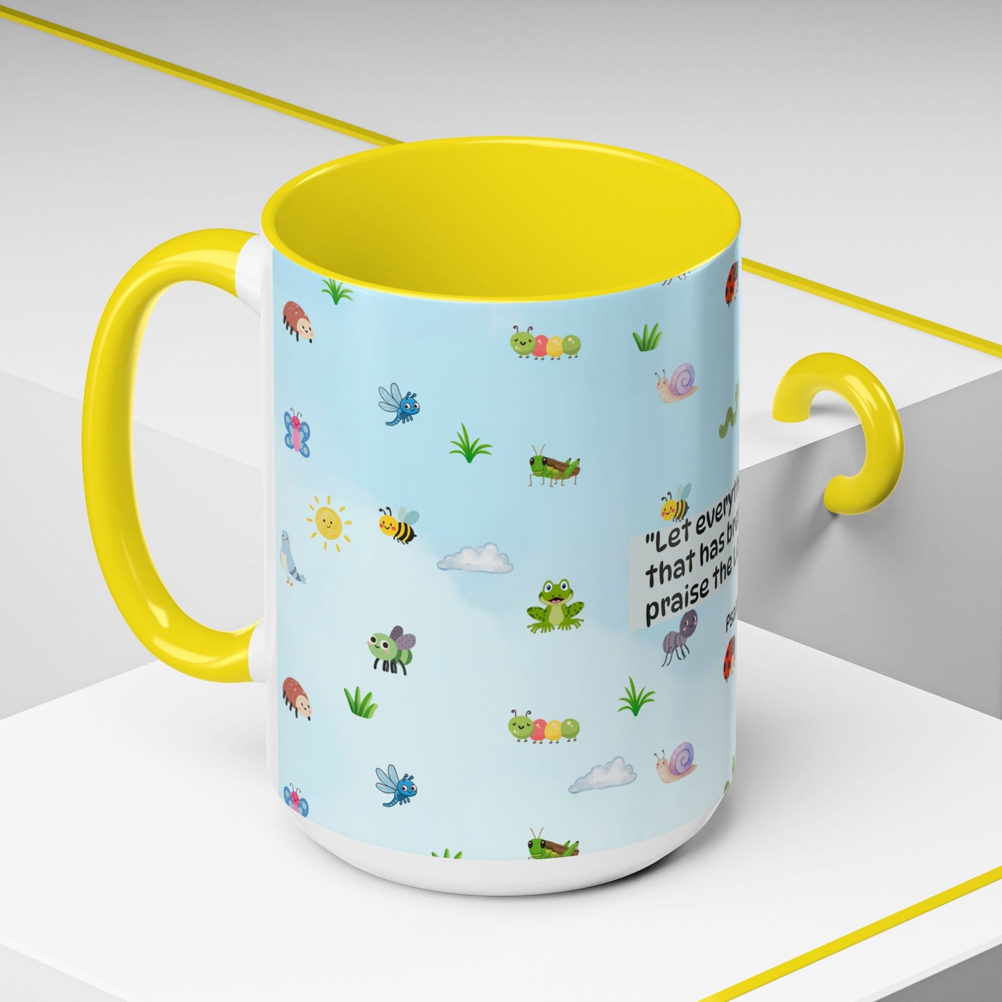 Christian Coffee Mug — Ceramic Accent Mug (Psalm 150:6)