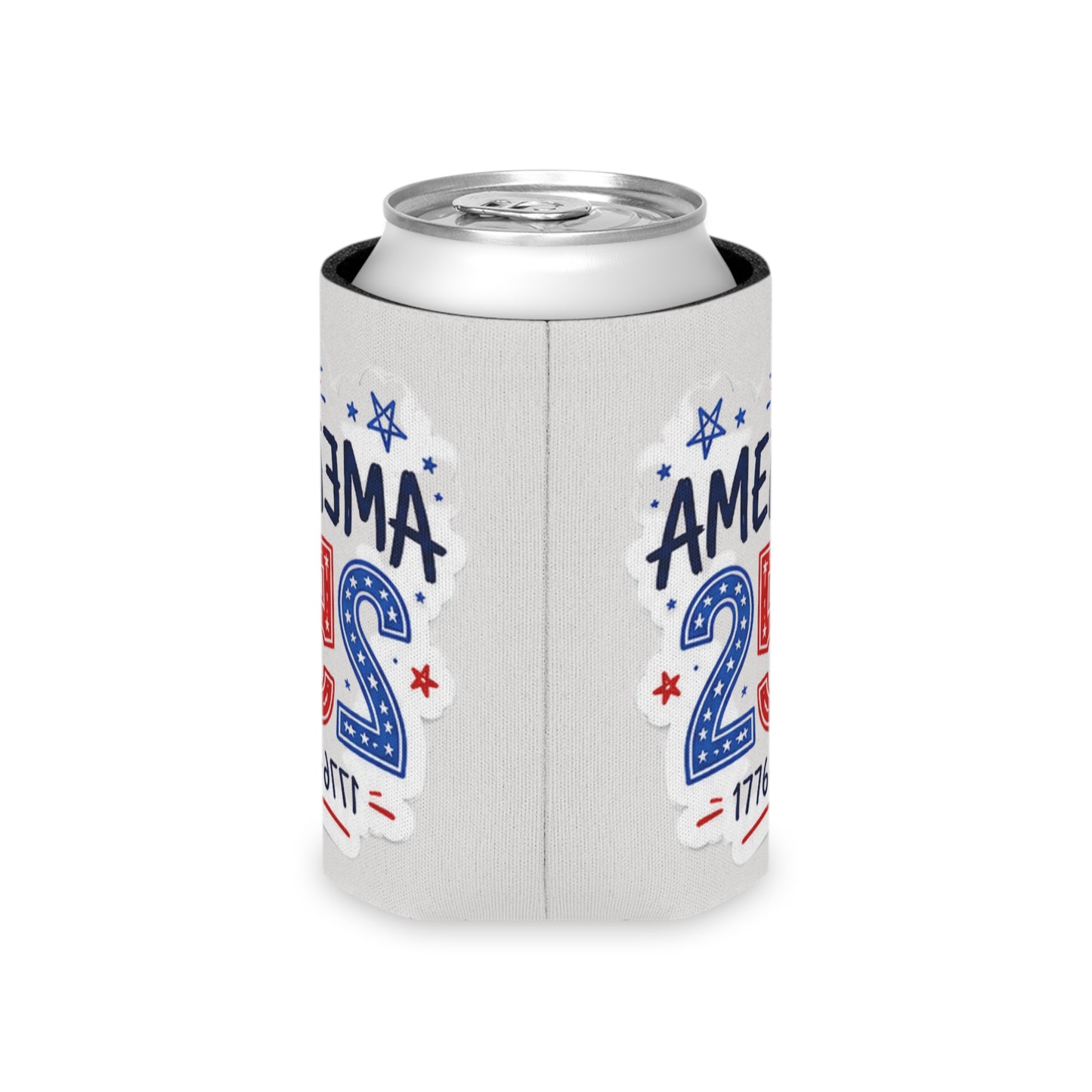 America 250 Can Cooler – 1776–2026 Patriotic Fourth of July Koozie