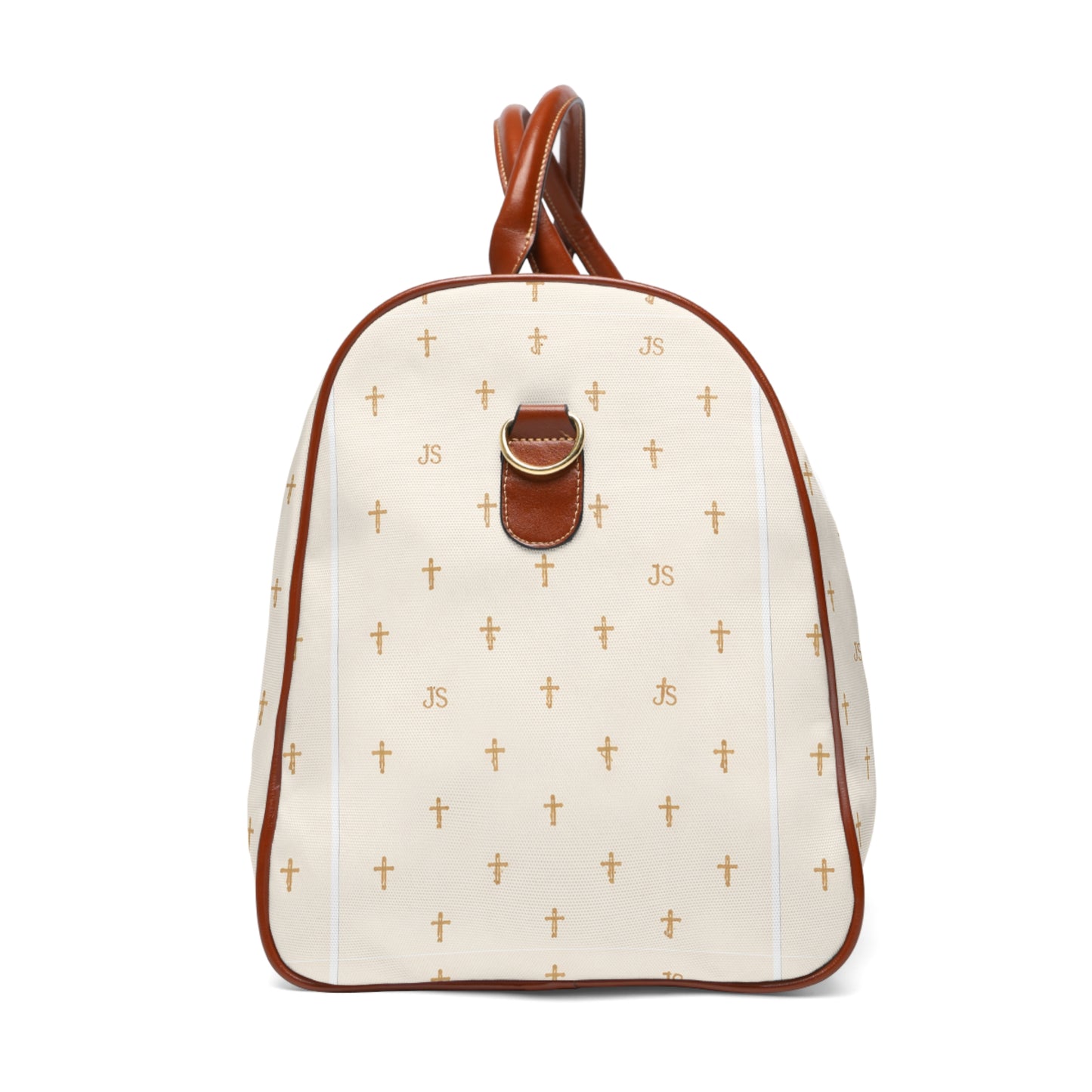 Christian Weekender Bag – Cross Pattern Travel Tote, Faith-Based Gift for Women