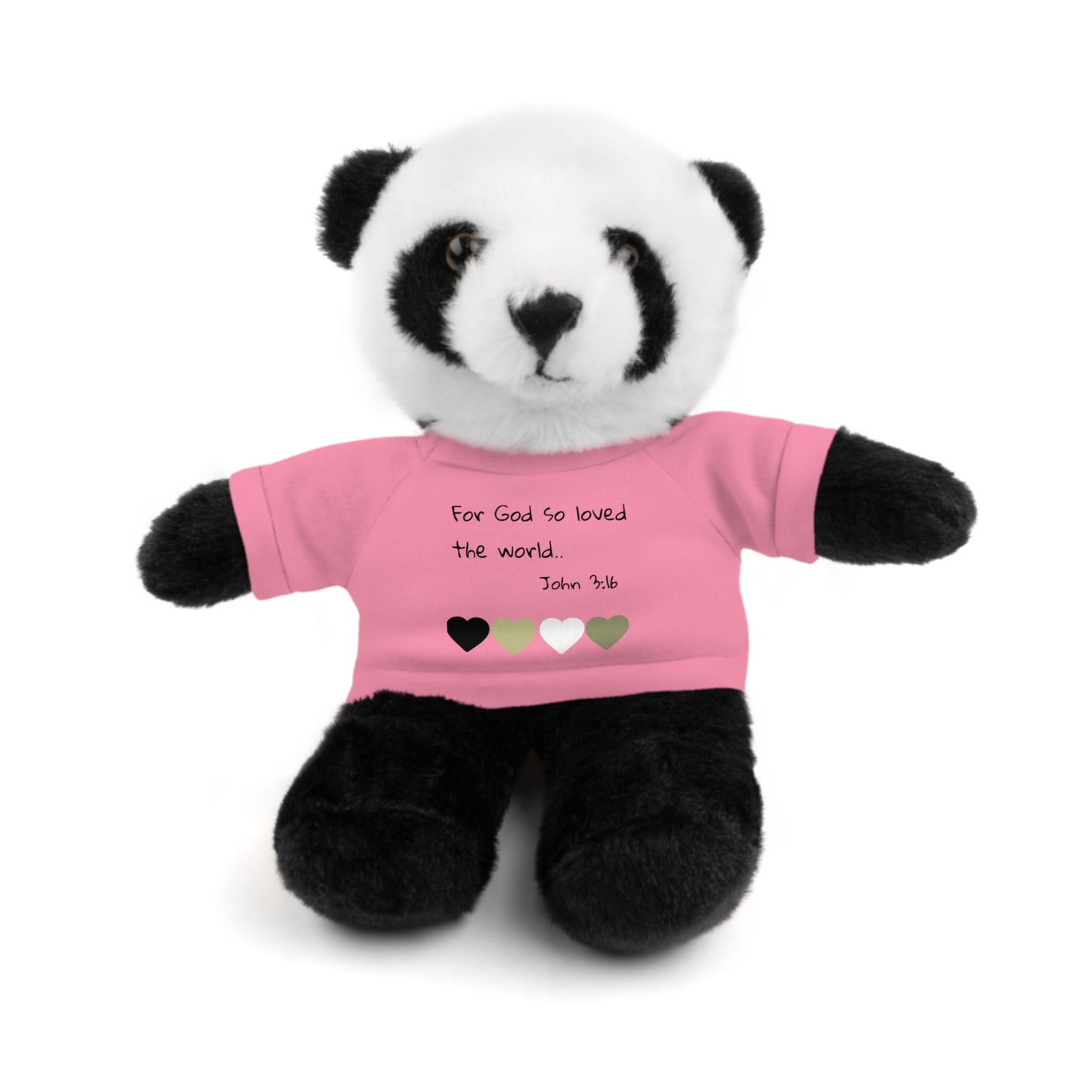 Christan Plush Toy, John 3:16  — Stuffed Animal with 'I Am a Child of God' T‑Shirt