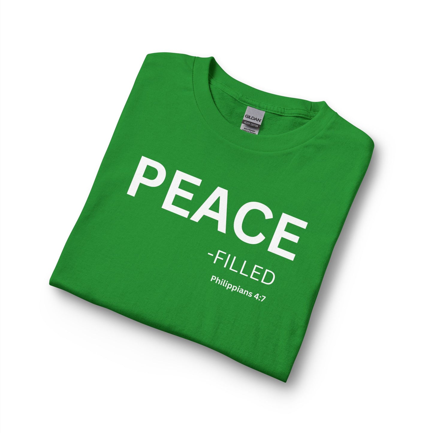 Peace-Filled Long Sleeve Tee – Christian Shirt (Philippians 4:7)