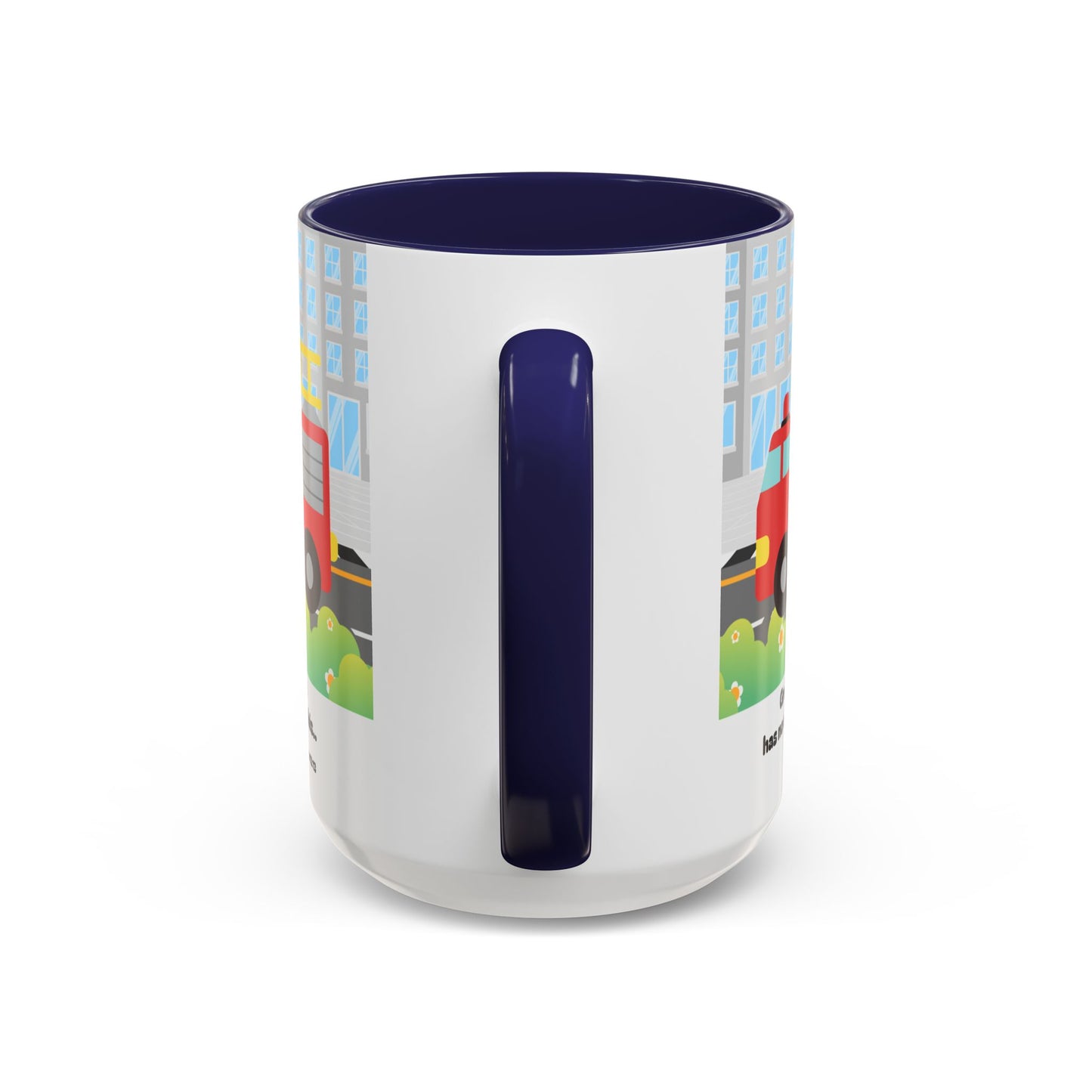 Fire Truck Coffee Mug — "Greater love has no one than this" Scripture Mug (11/15 oz)