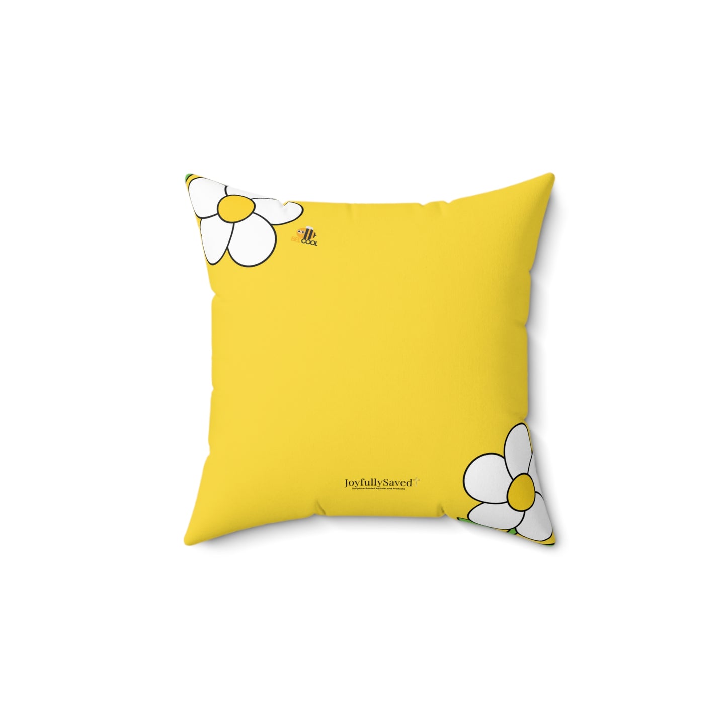 Mom You're a Gift Daisy Pillow, Proverbs 31:28 — Scripture & Bumblebee Accent Cushion, Christian gift