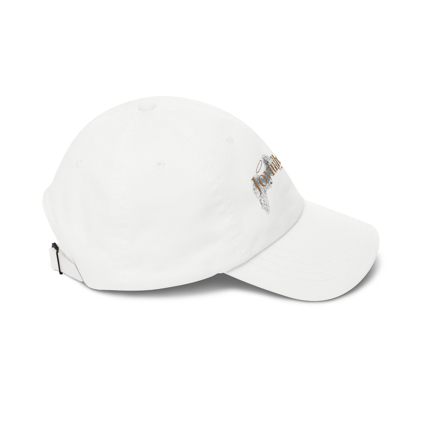 Joyfully Saved "dad" Cap, Logo only — Embroidered Hat, Gold text
