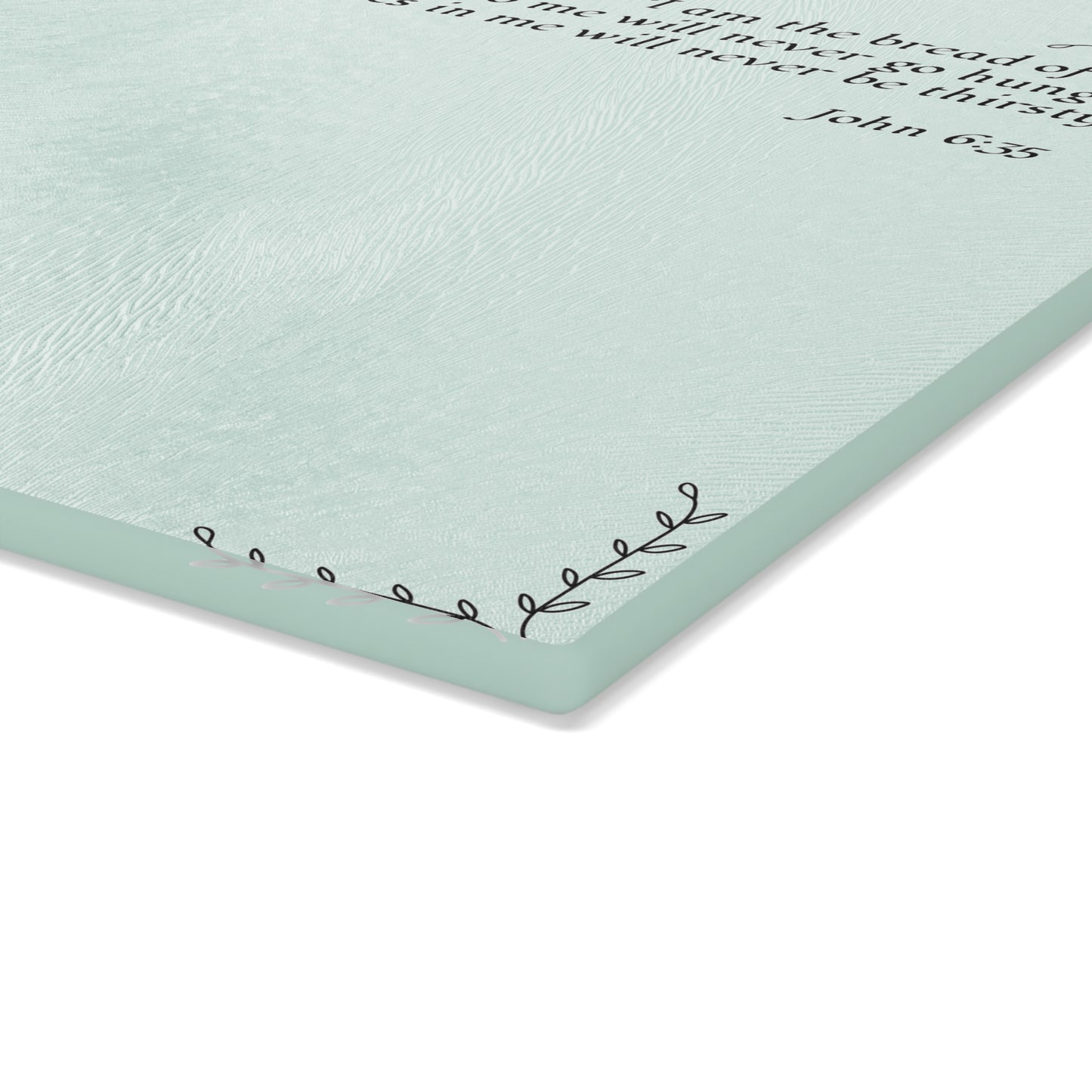 Christian Glass Cutting Board | Bread of Life (John 6:35) Gift
