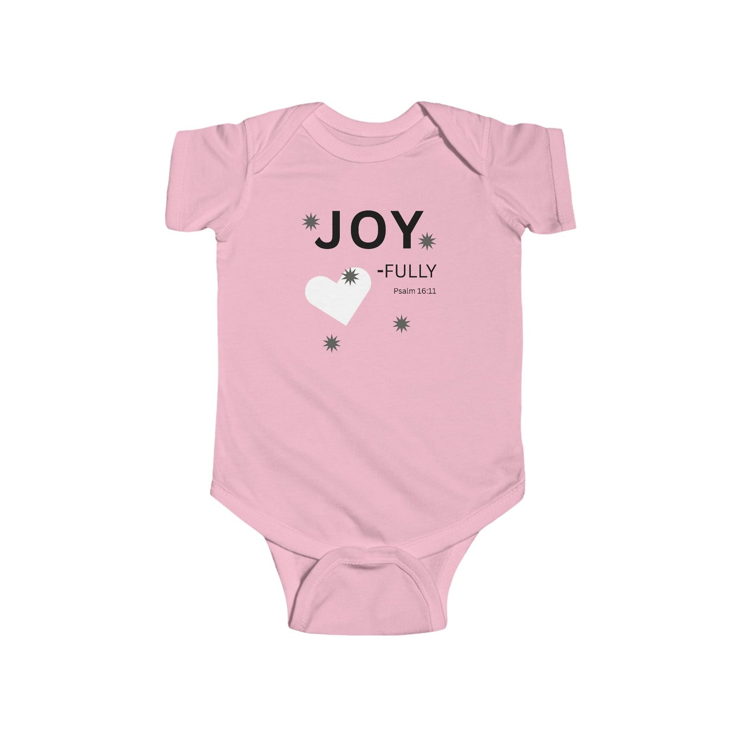 JOY-fully Infant Bodysuit,  Psalm 16:11—  Christian Baby Onesie, Cute Newborn Gift