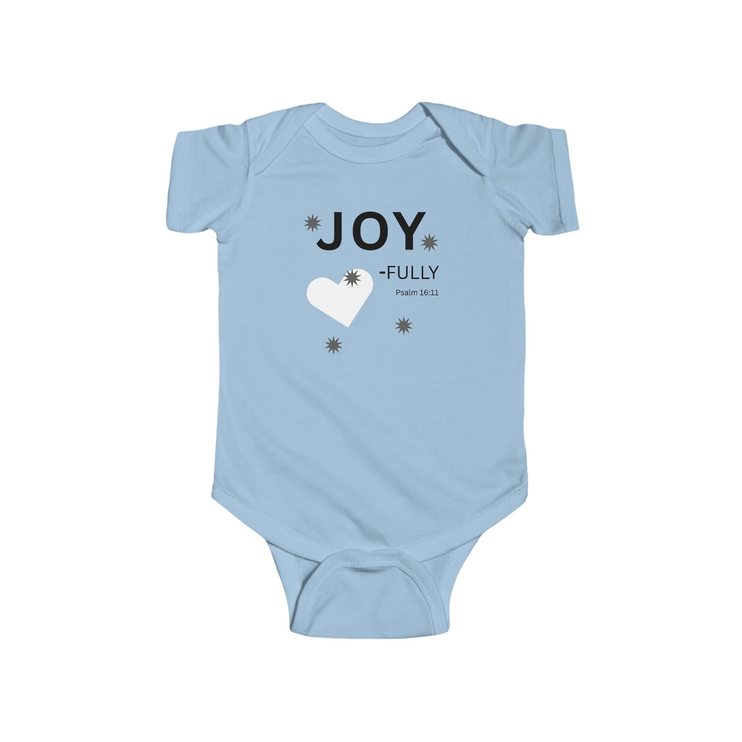 JOY-fully Infant Bodysuit,  Psalm 16:11—  Christian Baby Onesie, Cute Newborn Gift