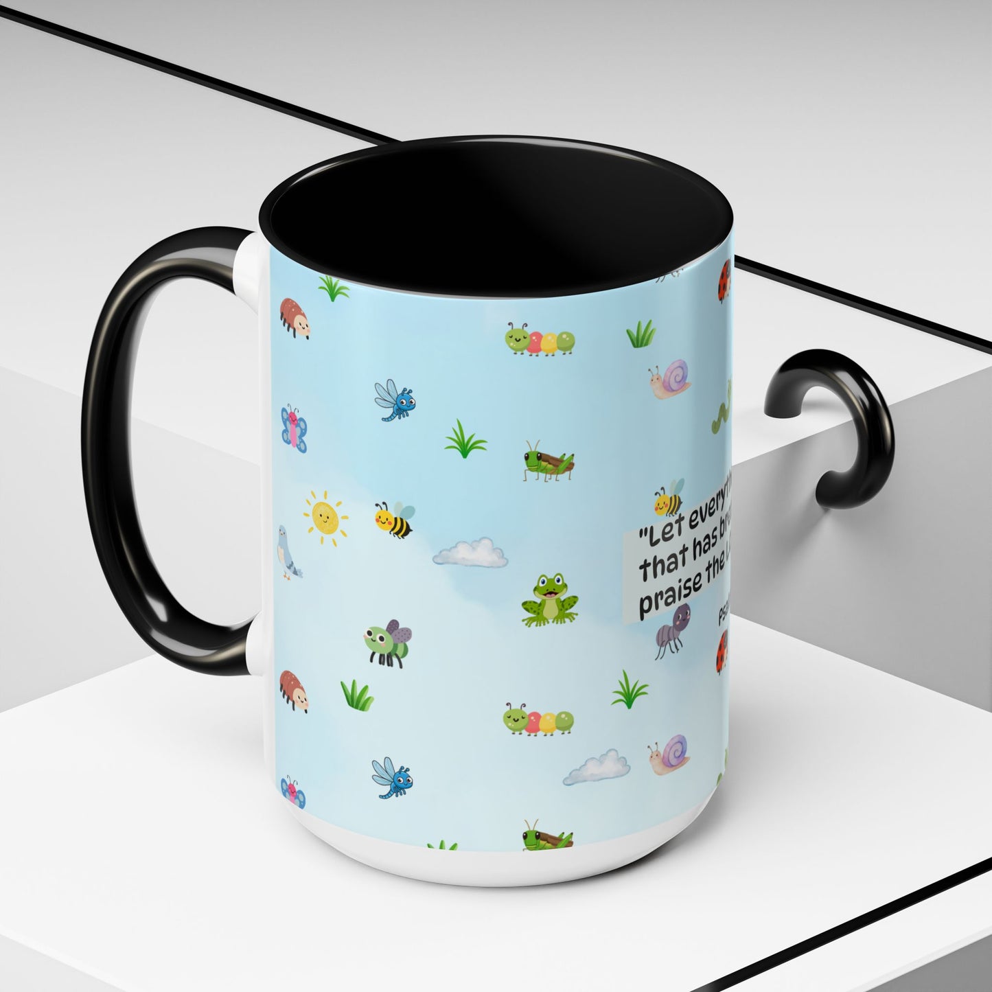 Christian Coffee Mug — Ceramic Accent Mug (Psalm 150:6)