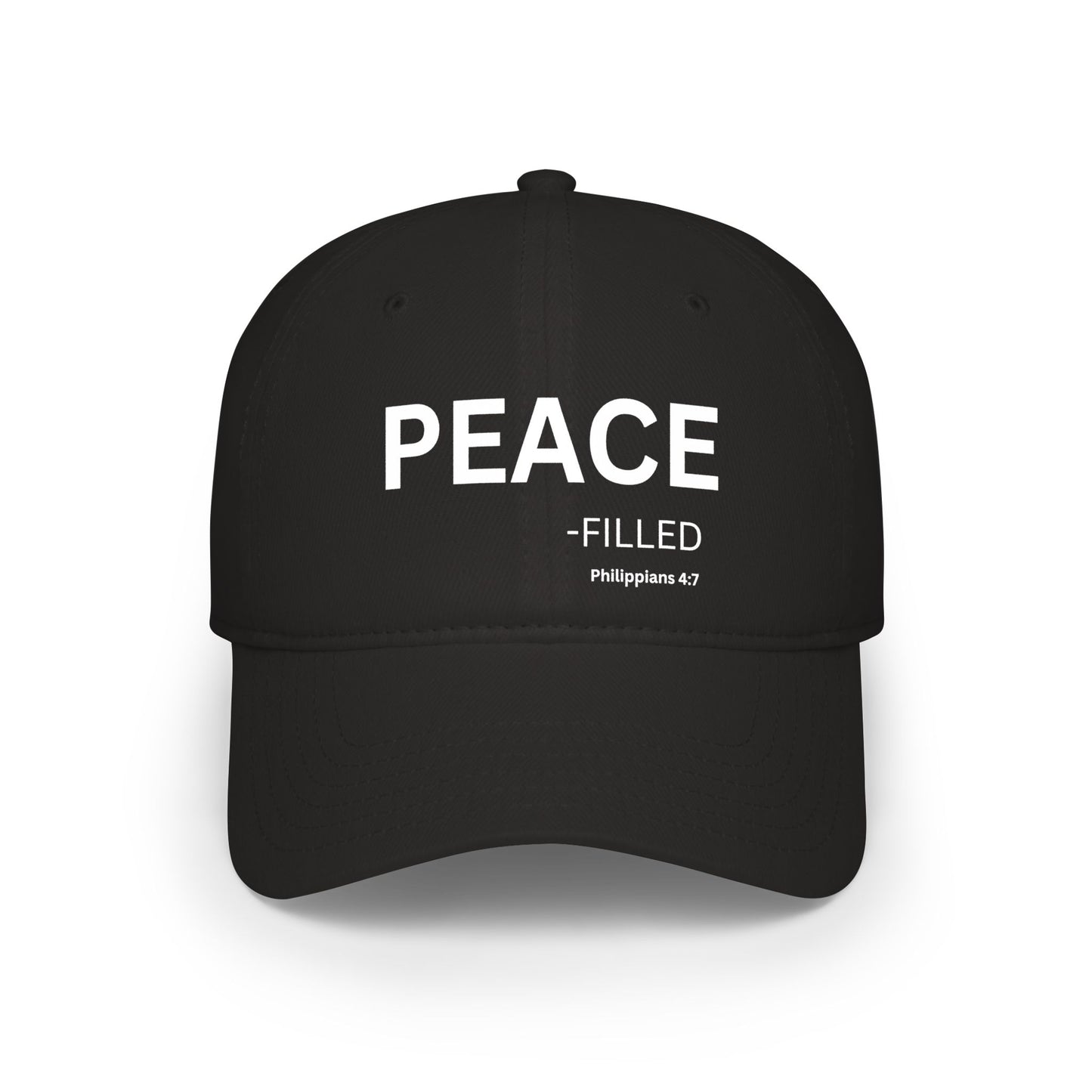 PEACE-filled Baseball Cap — Christian Hat (Philippians 4:7)