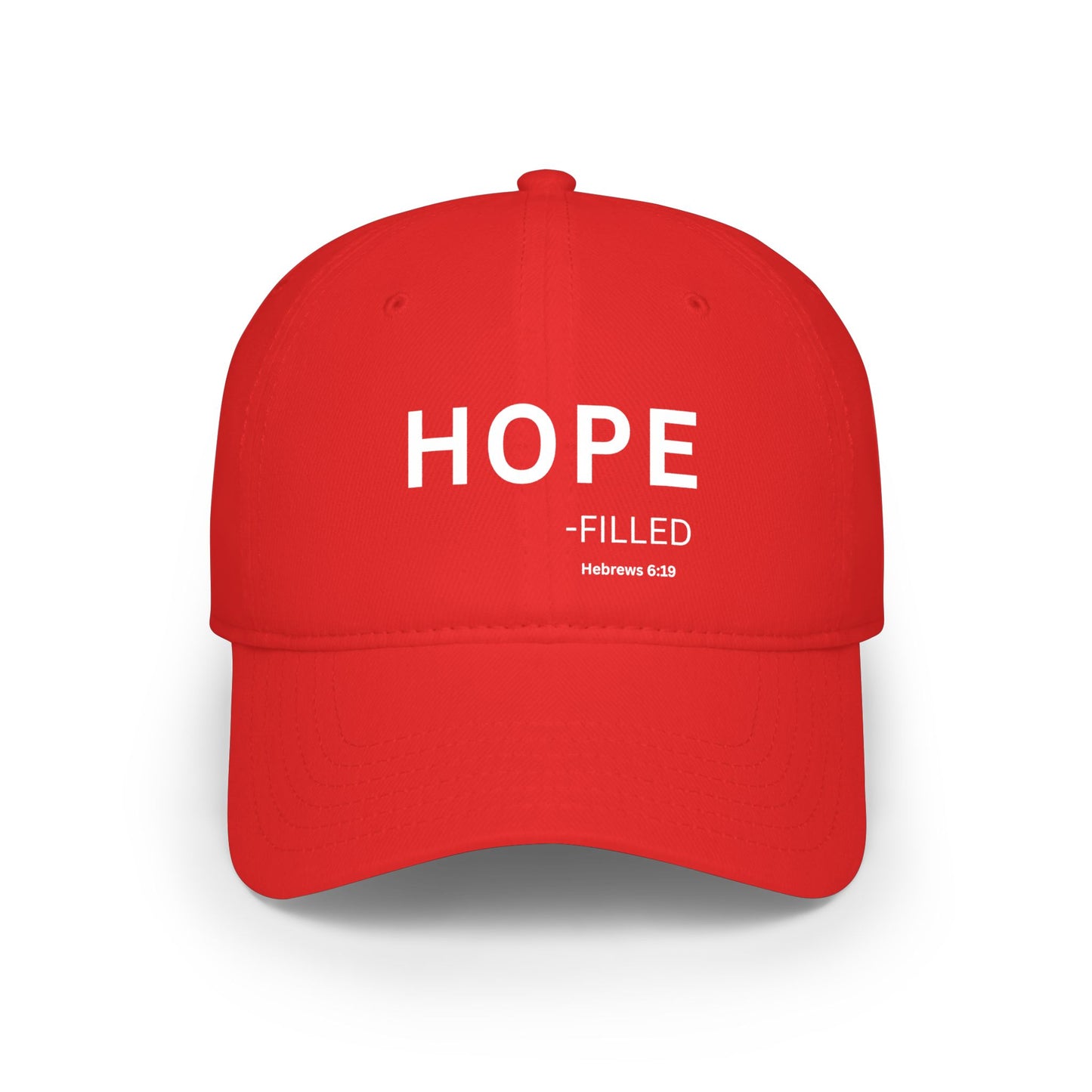 HOPE-filled Baseball Cap — Christian Hat (Hebrews 6:19)