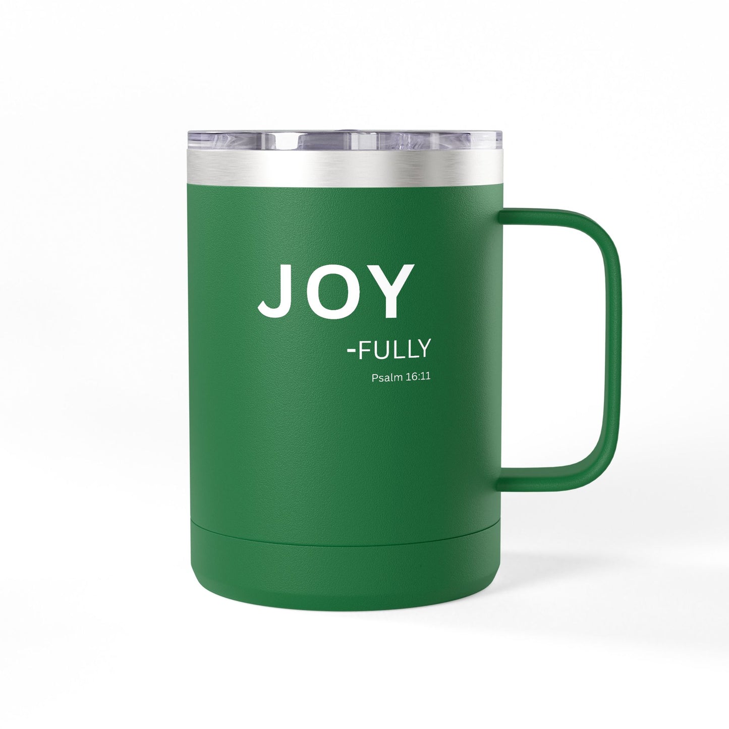 JOY-fully 15oz Coffee Mug Tumbler — Christian Faith Gift, John 1:16