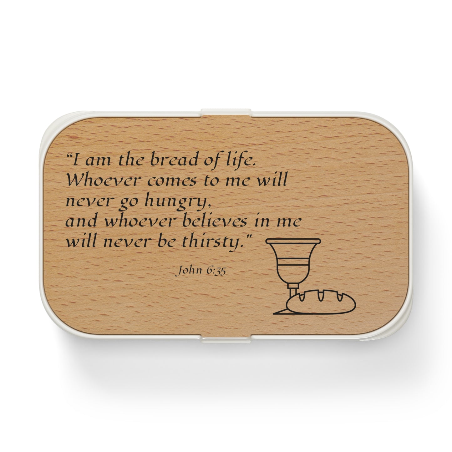 Christian Bento Lunch Box — "I Am the Bread of Life" John 6:35