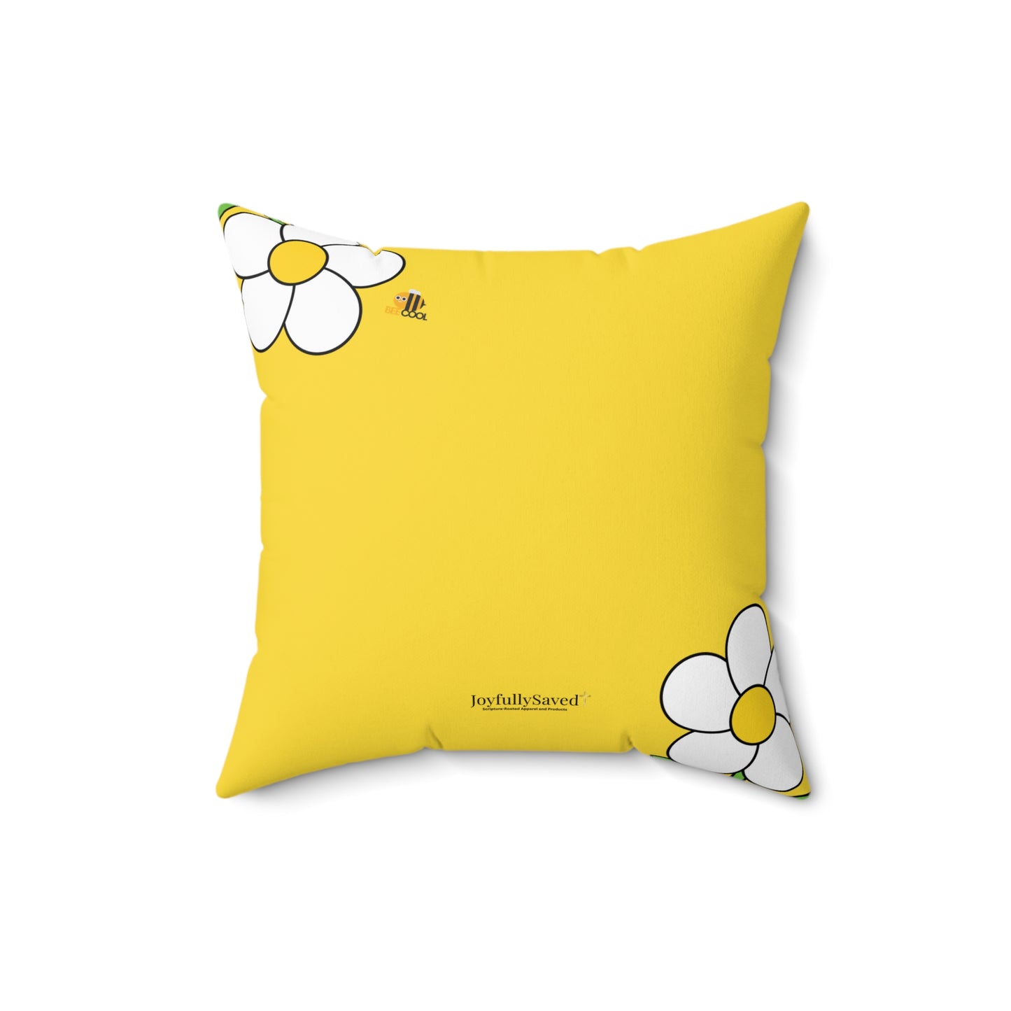Mom You're a Gift Daisy Pillow, Proverbs 31:28 — Scripture & Bumblebee Accent Cushion, Christian gift