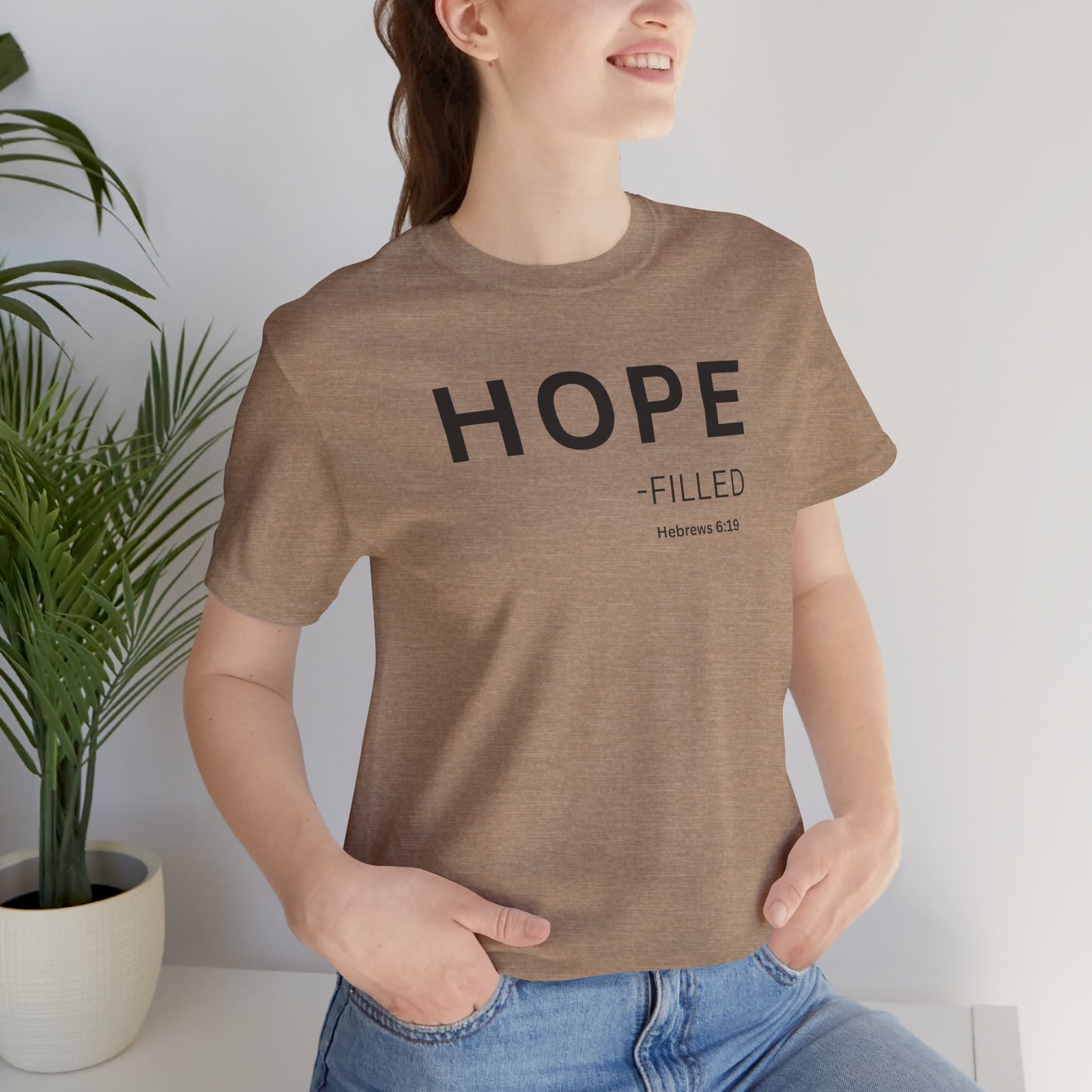HOPE - filled - (Hebrews 6:19) | Christian Statement T-Shirt