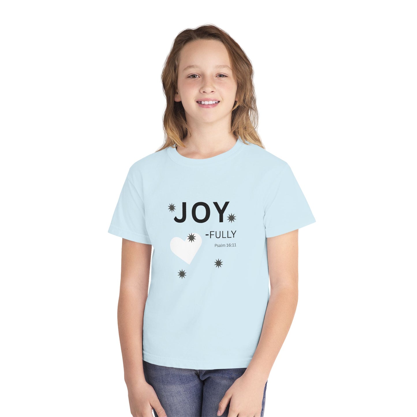 JOY-fully Youth Tee, Psalm 16:11 —  Christian Kids T‑Shirt