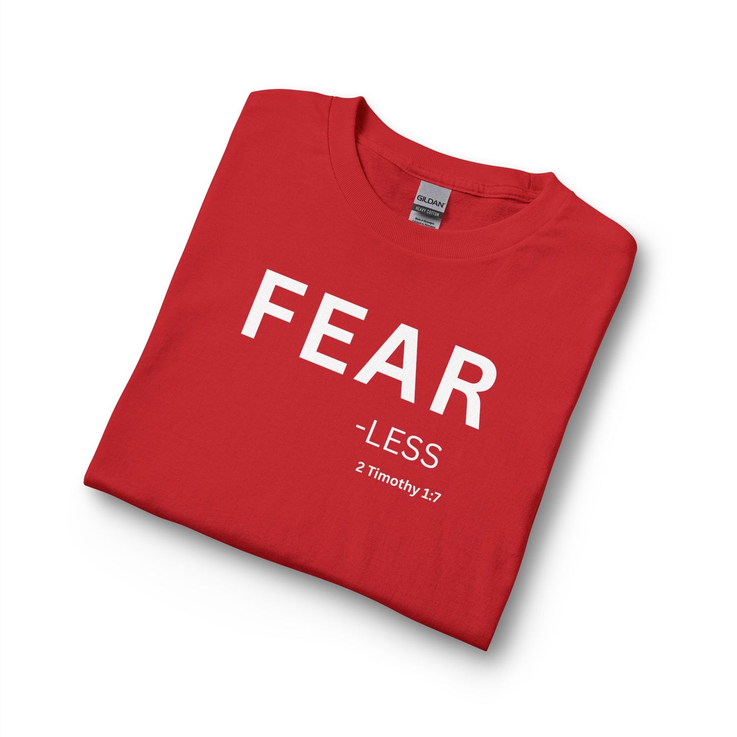 Fear-Less Long Sleeve Tee – Christian Shirt (2 Timothy 1:7)