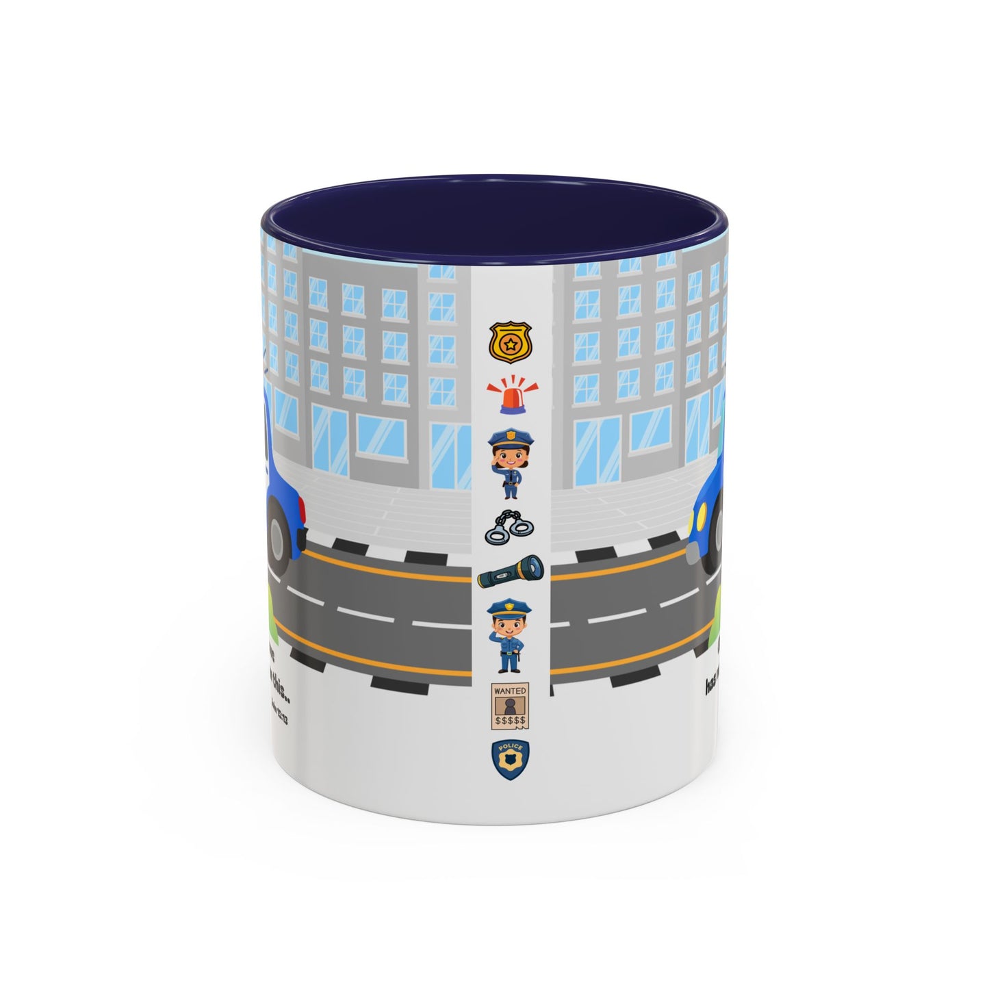 Police Car Coffee Mug — "Greater love has no one than this" Scripture Mug (11/15 oz)