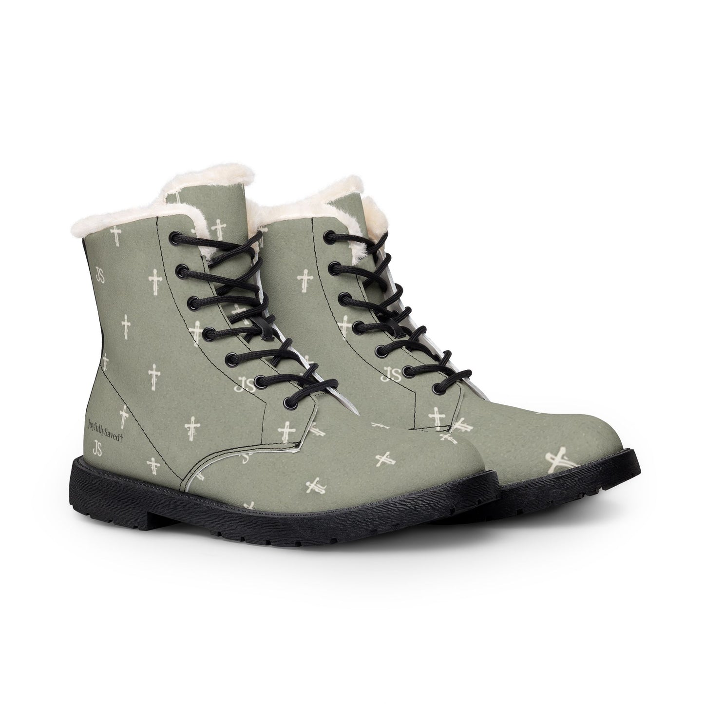 Women's Sage Cross Christian Boots — Signature Cross Pattern, Christian