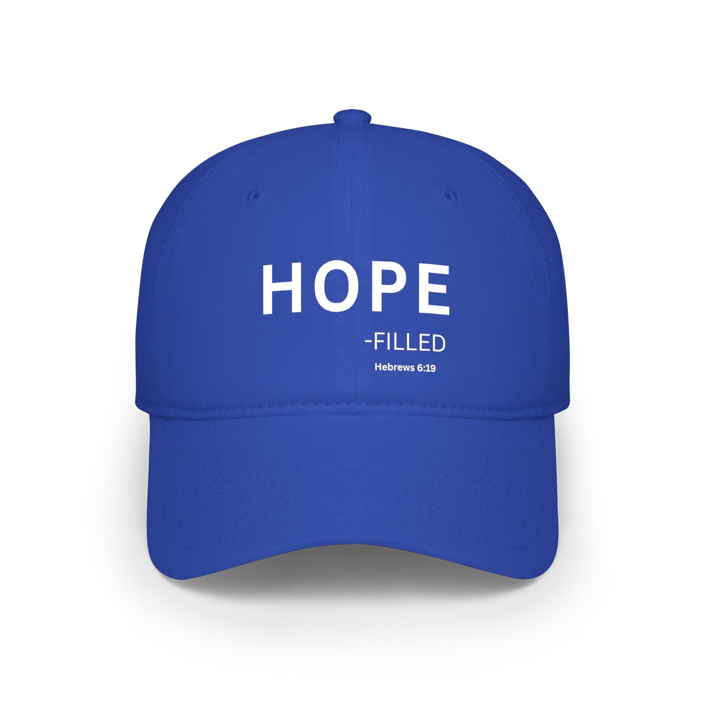 HOPE-filled Baseball Cap — Christian Hat (Hebrews 6:19)