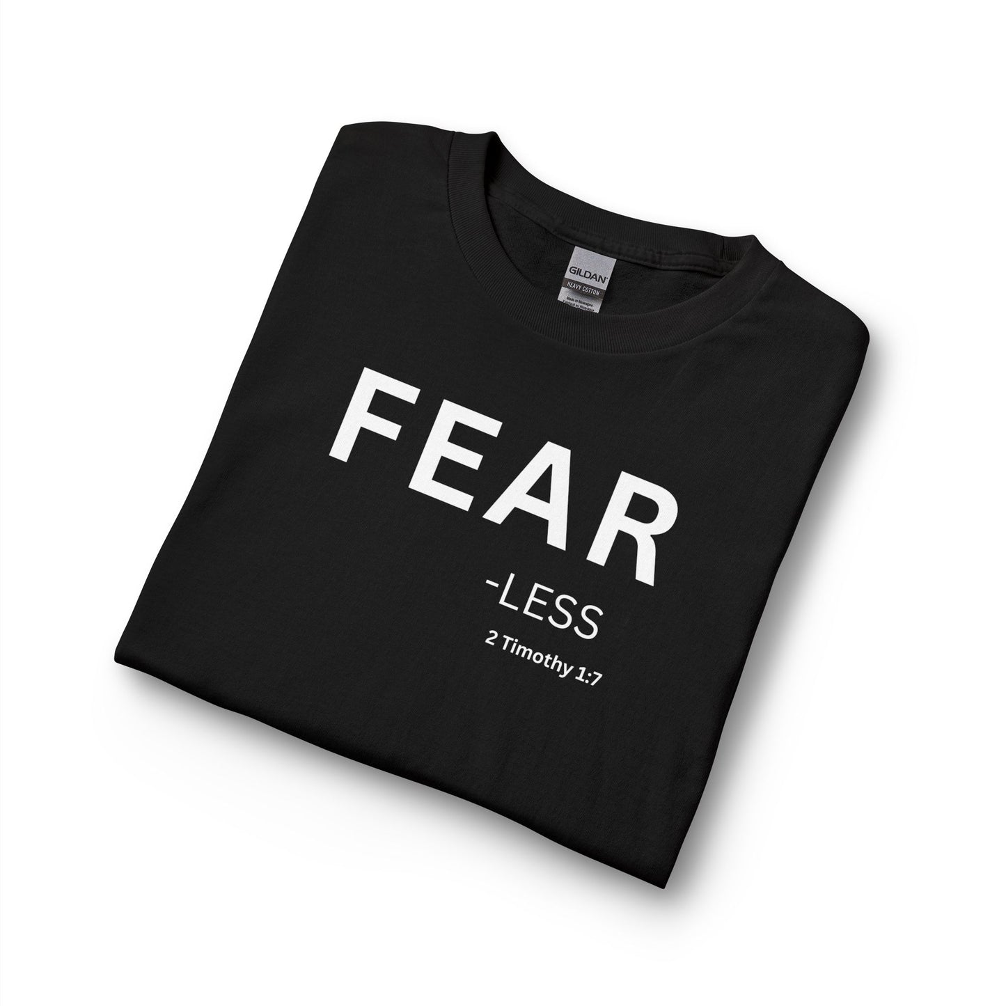 Fear-Less Long Sleeve Tee – Christian Shirt (2 Timothy 1:7)