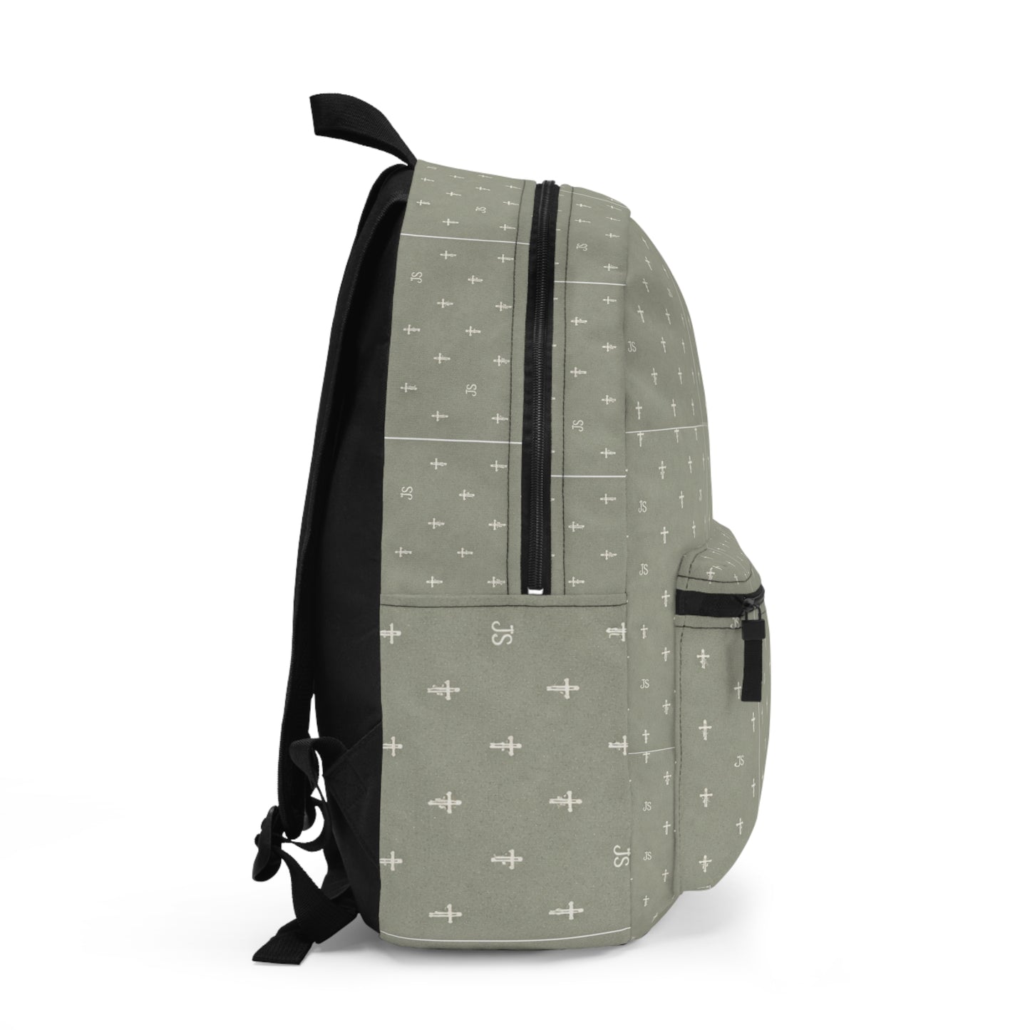 Joyfully Saved Cross Backpack — Sage Christian School Bag
