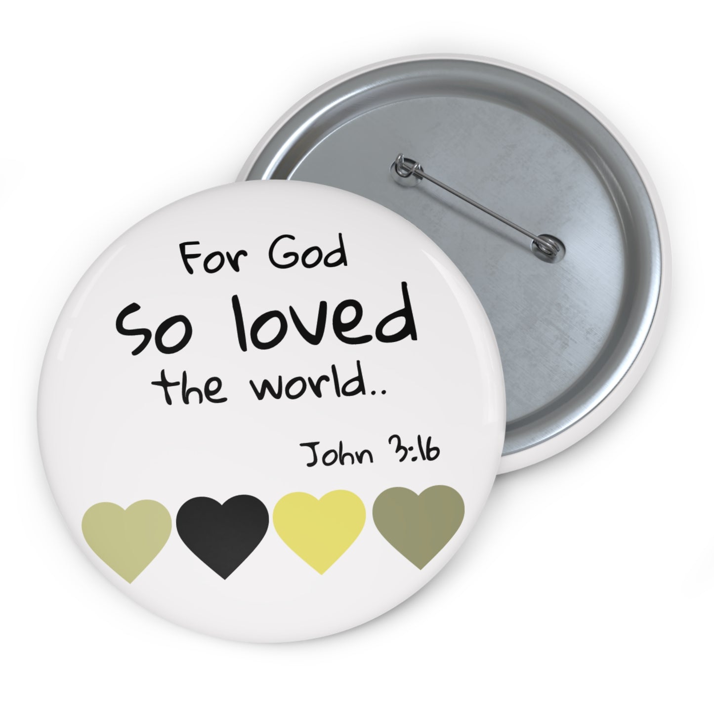 John 3:16 Pin Button — Christian Faith Lapel Pin