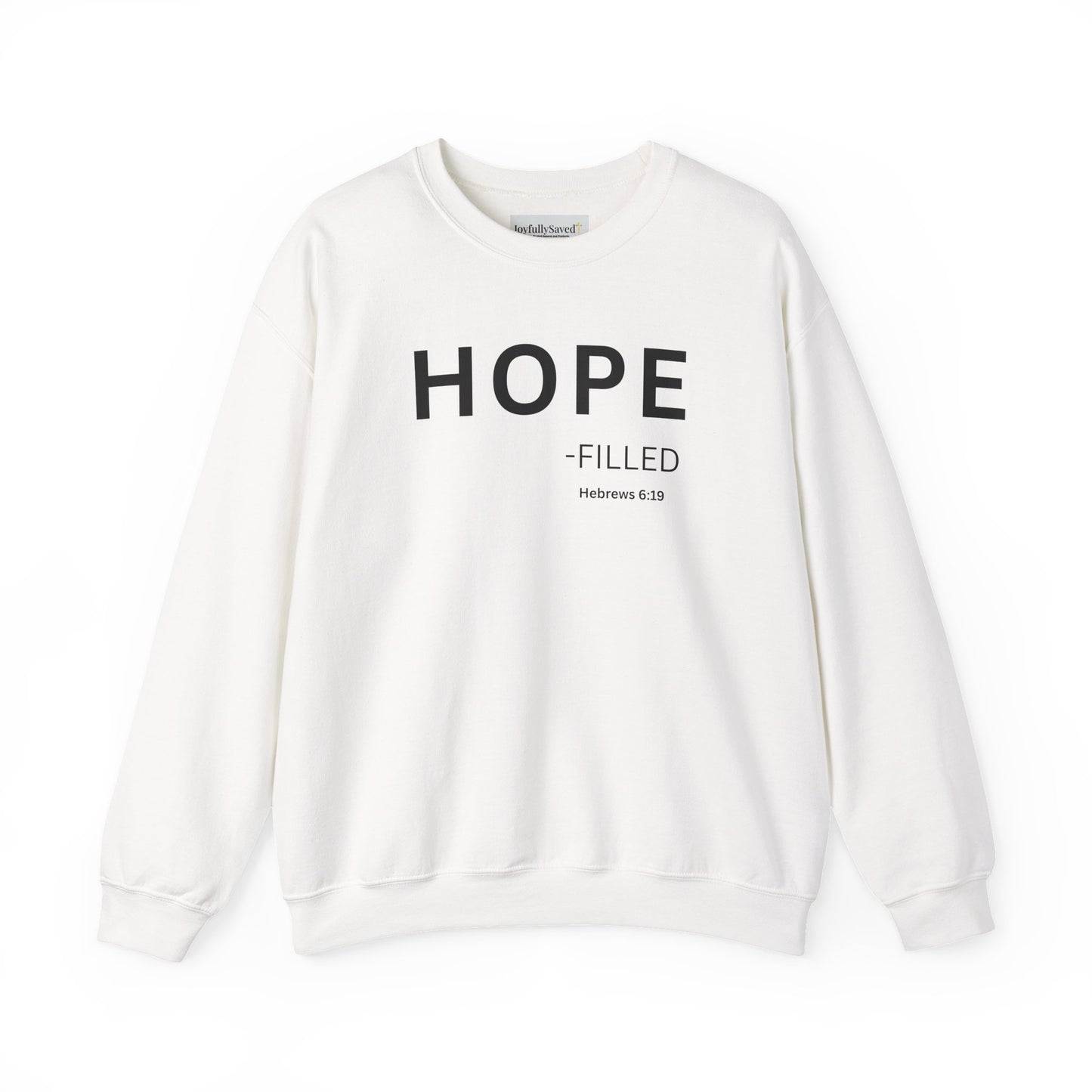 HOPE-filled Sweatshirt | Chritian Unisex clothing (Hebrews 6:19)