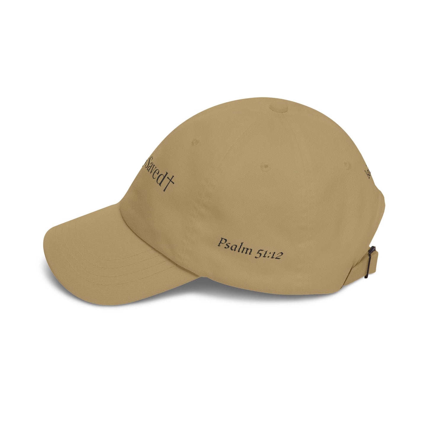 Classic "Dad" Cap, Cross logo with verses — Embroidered Christian Baseball Hat