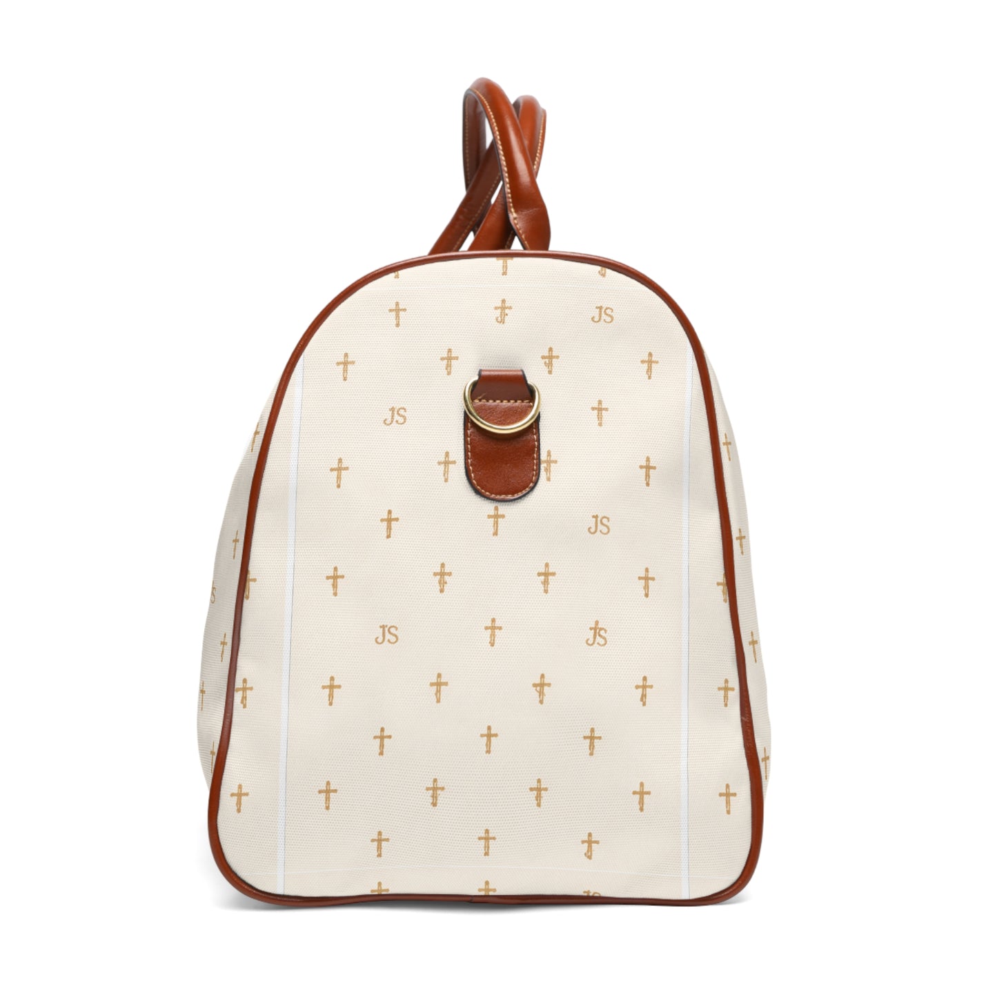 Christian Weekender Bag – Cross Pattern Travel Tote, Faith-Based Gift for Women
