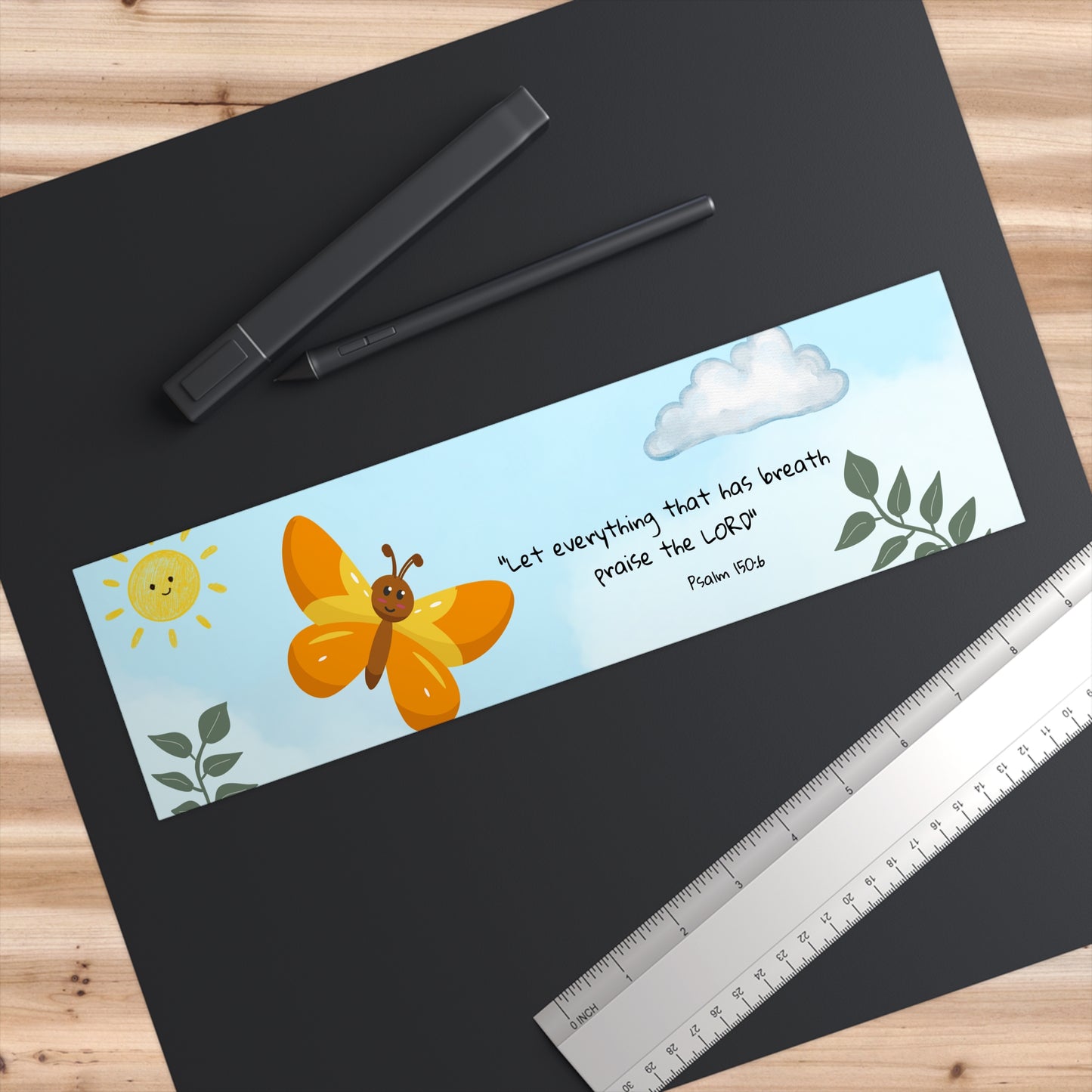 Psalm 150:6 Christian Bumper Sticker — "Let everything that has breath..""