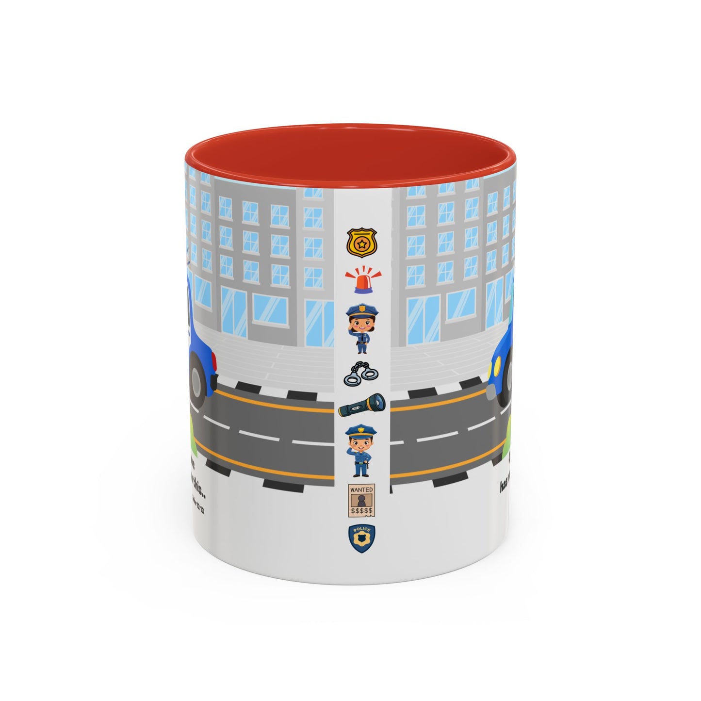 Police Car Coffee Mug — "Greater love has no one than this" Scripture Mug (11/15 oz)