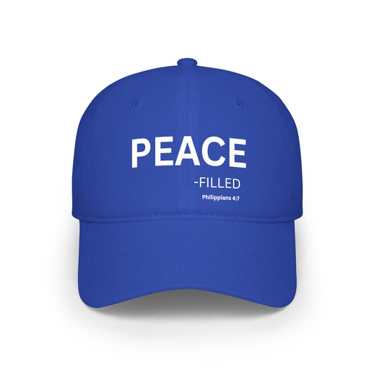 PEACE-filled Baseball Cap — Christian Hat (Philippians 4:7)