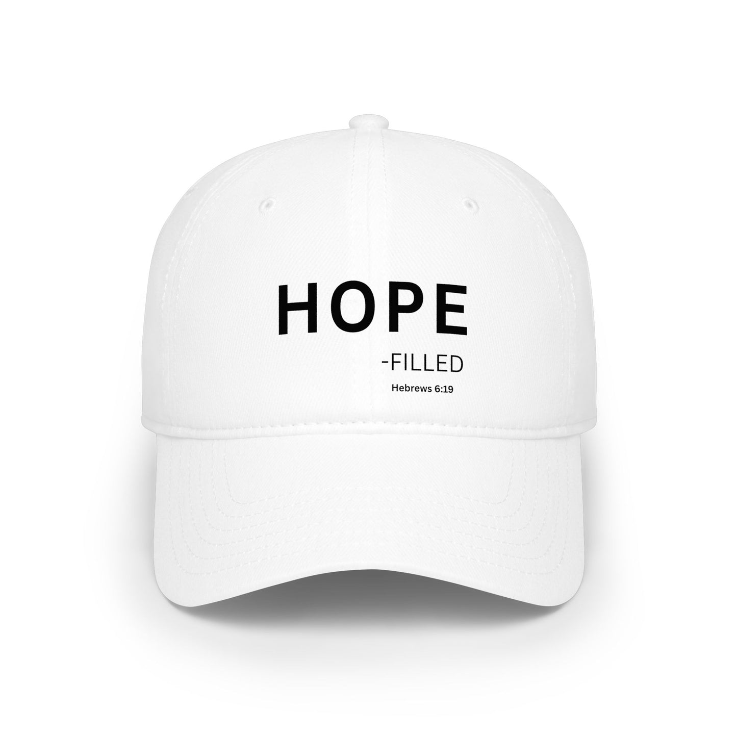 HOPE-filled Baseball Cap — Christian Hat (Hebrews 6:19)