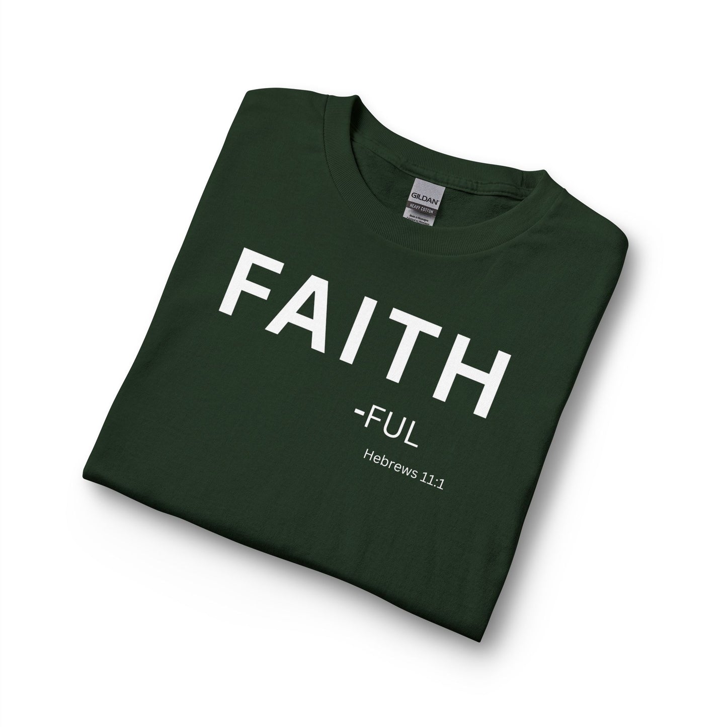 Faith-Ful Long Sleeve Tee – Christian Shirt (Hebrews 11:1)