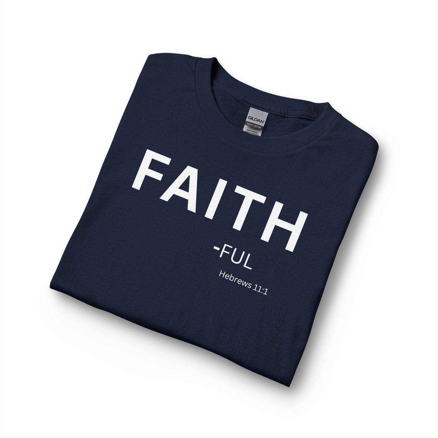 Faith-Ful Long Sleeve Tee – Christian Shirt (Hebrews 11:1)