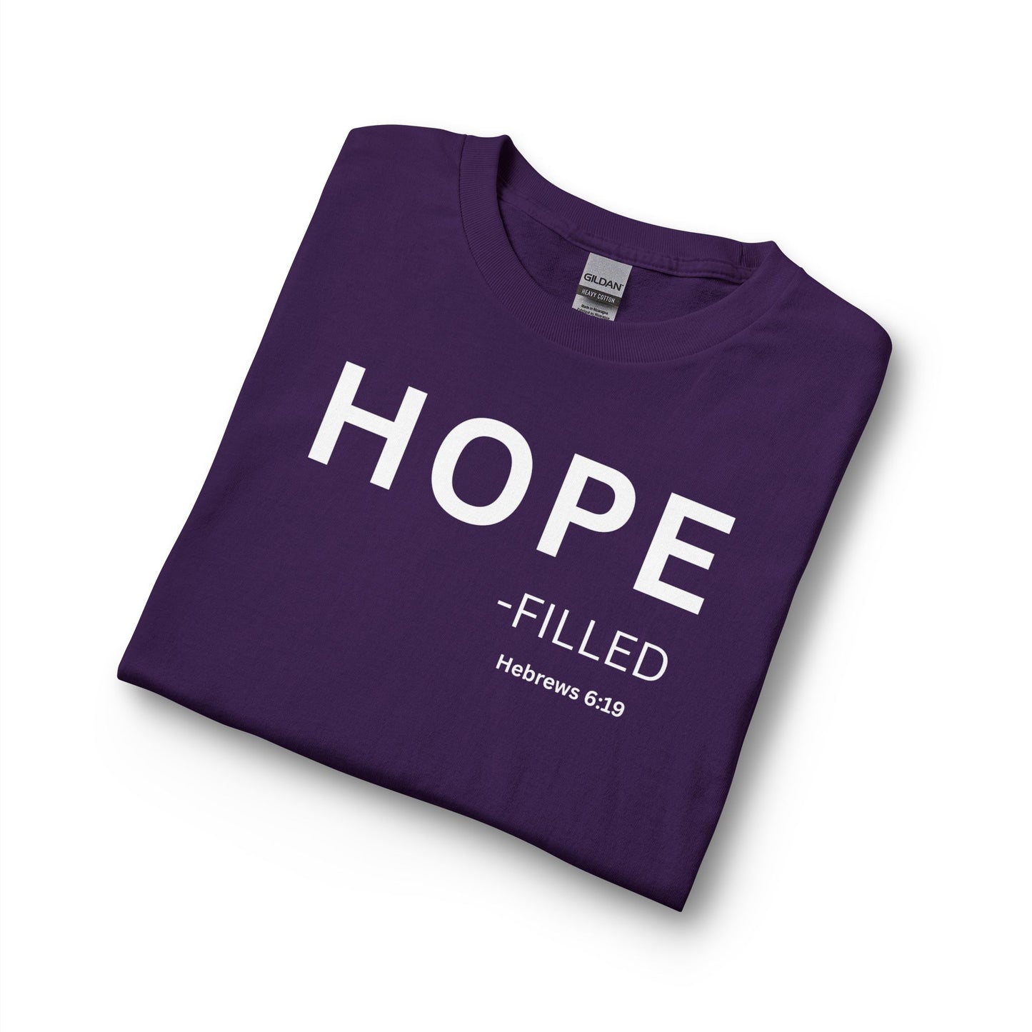 HOPE - filled Long Sleeve Tee — Christian Statement Shirt (Hebrews 6:19)