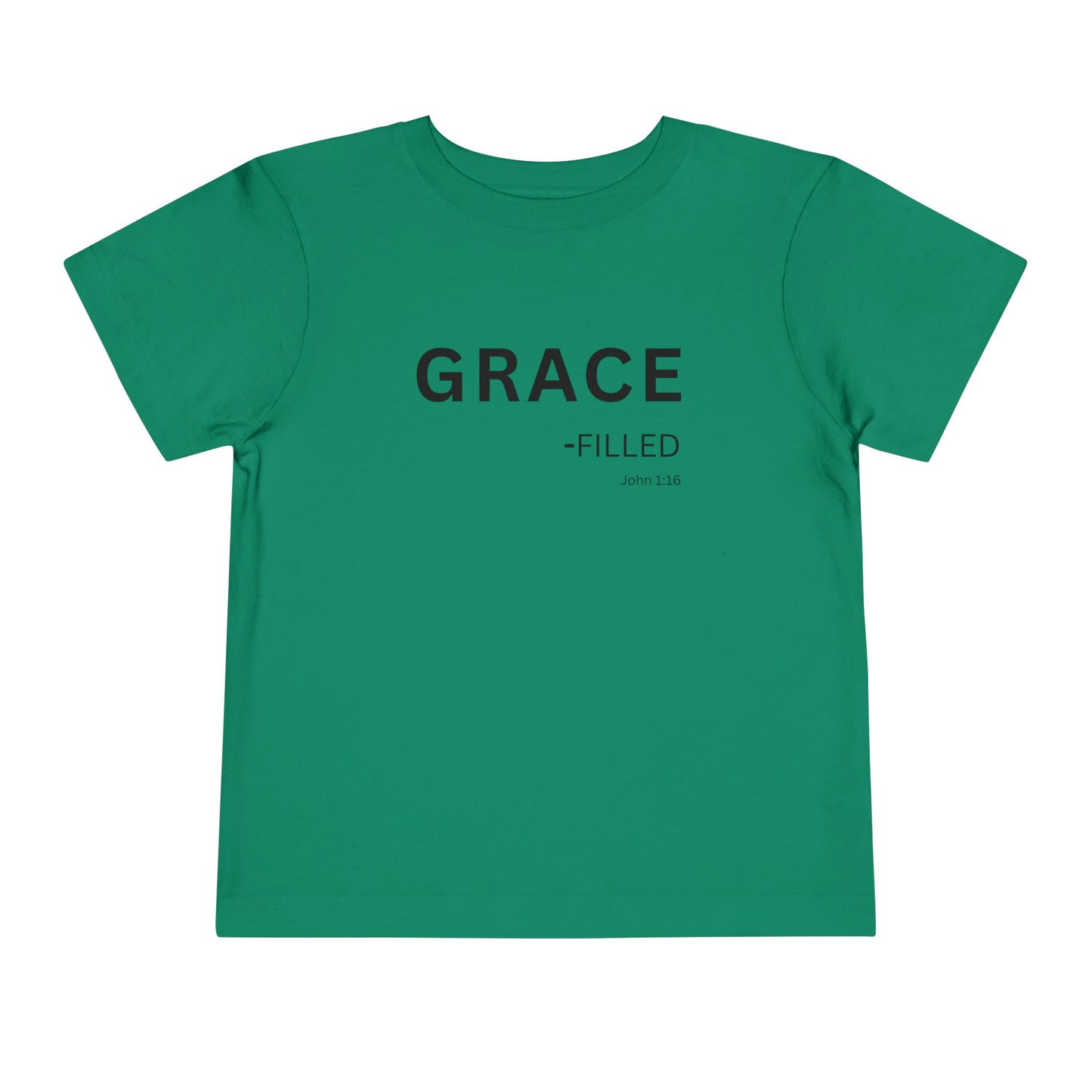 GRACE-filled Toddler Tee,  John 1:16—  Christian Toddler Shirt