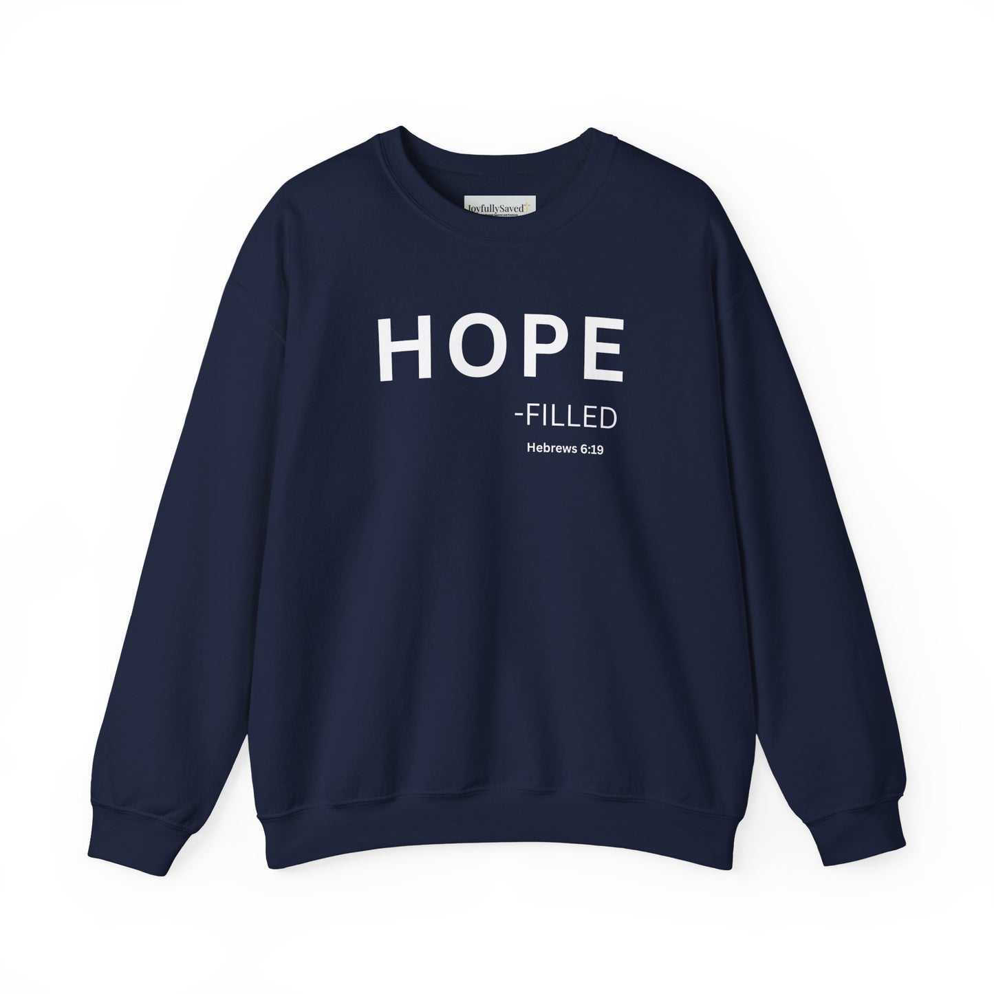 HOPE-filled Sweatshirt | Chritian Unisex clothing (Hebrews 6:19)