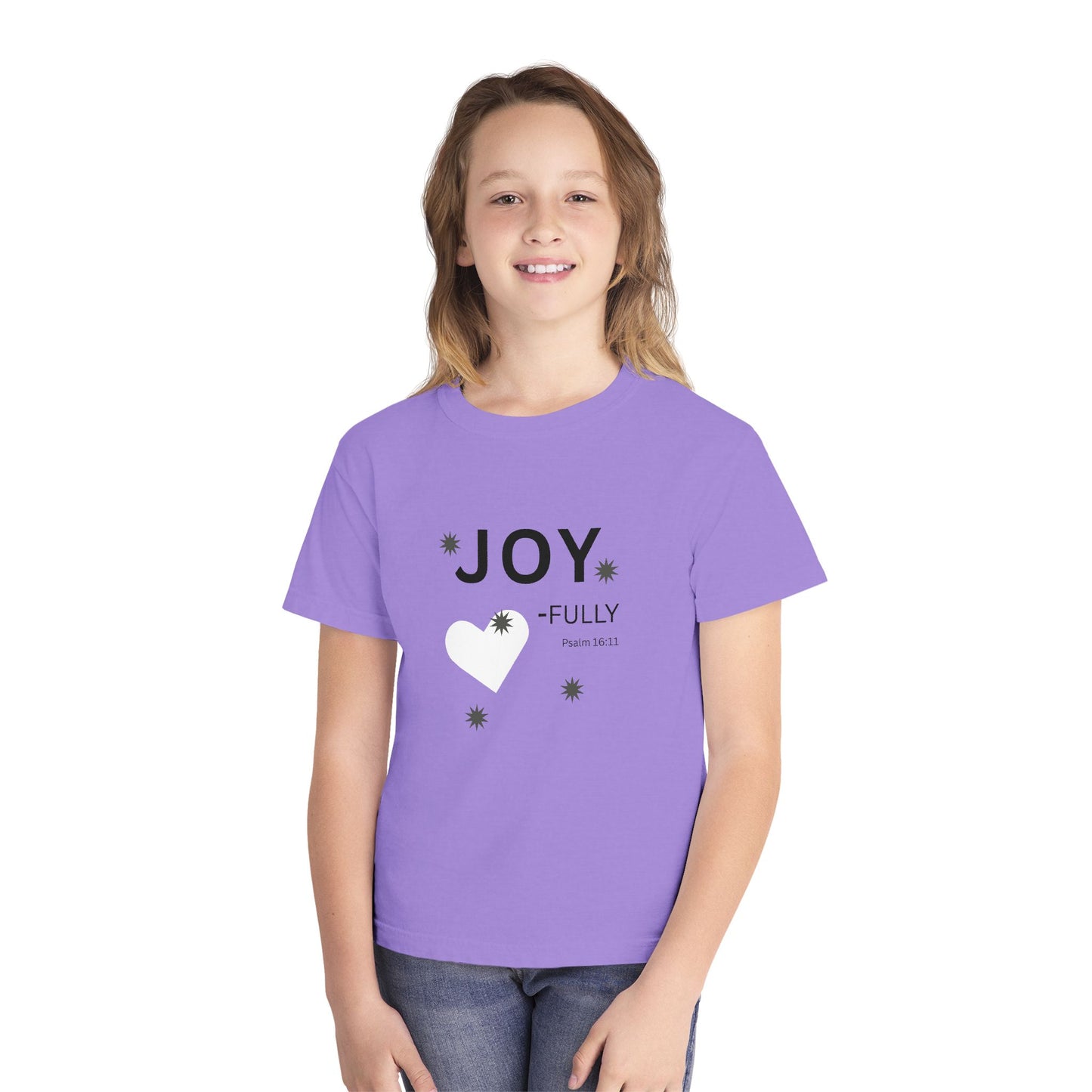 JOY-fully Youth Tee, Psalm 16:11 —  Christian Kids T‑Shirt