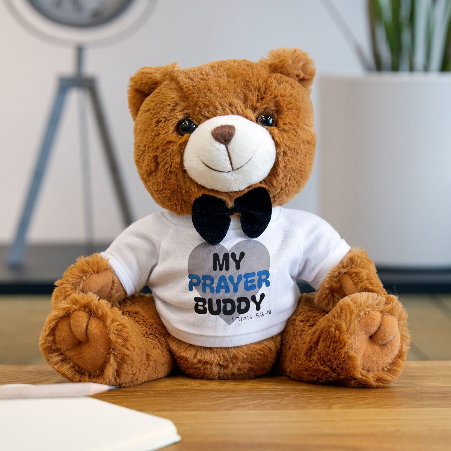 Prayer Buddy Teddy Bear Plush — 'My Prayer Buddy' T-Shirt