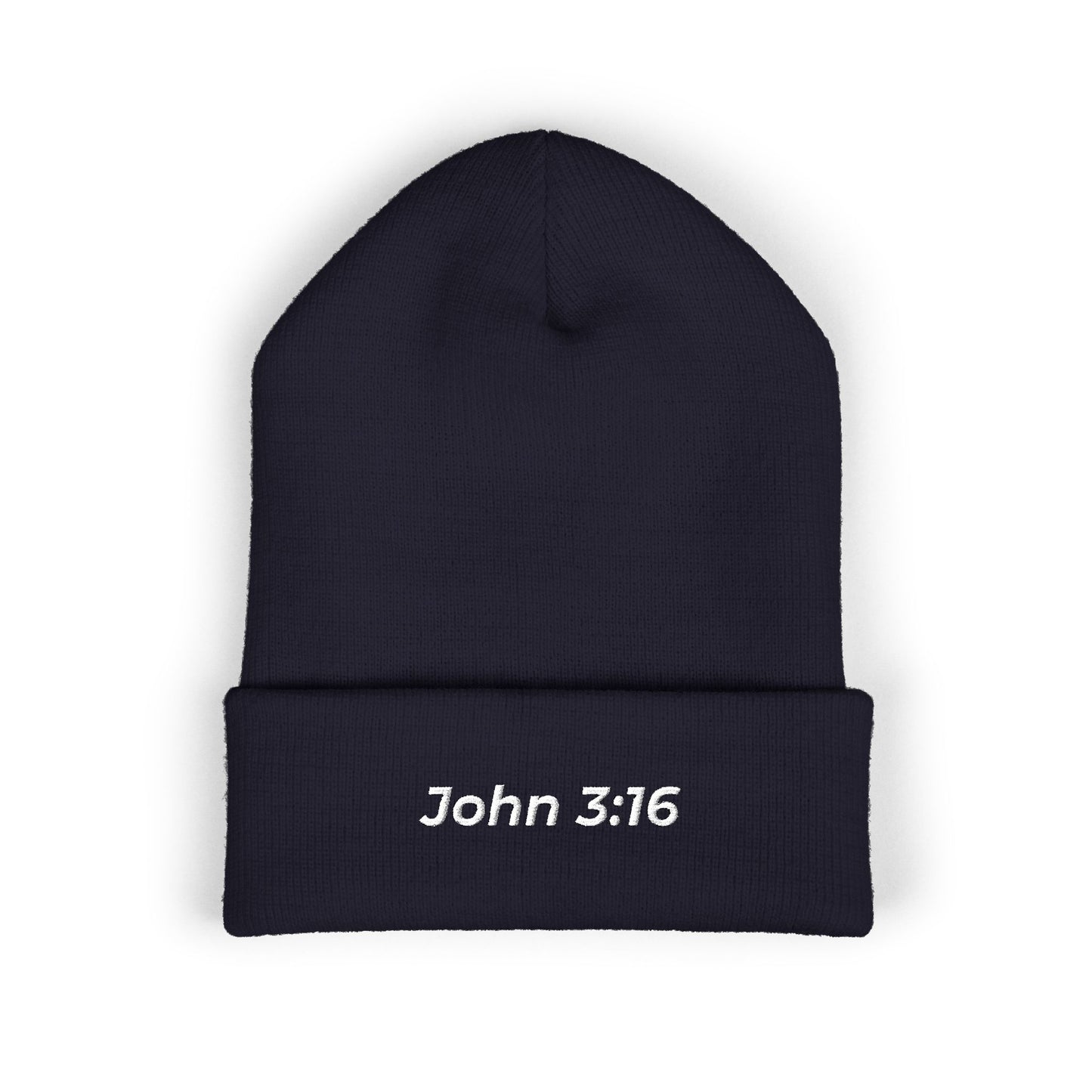John 3:16 Embroidered Cuffed Beanie