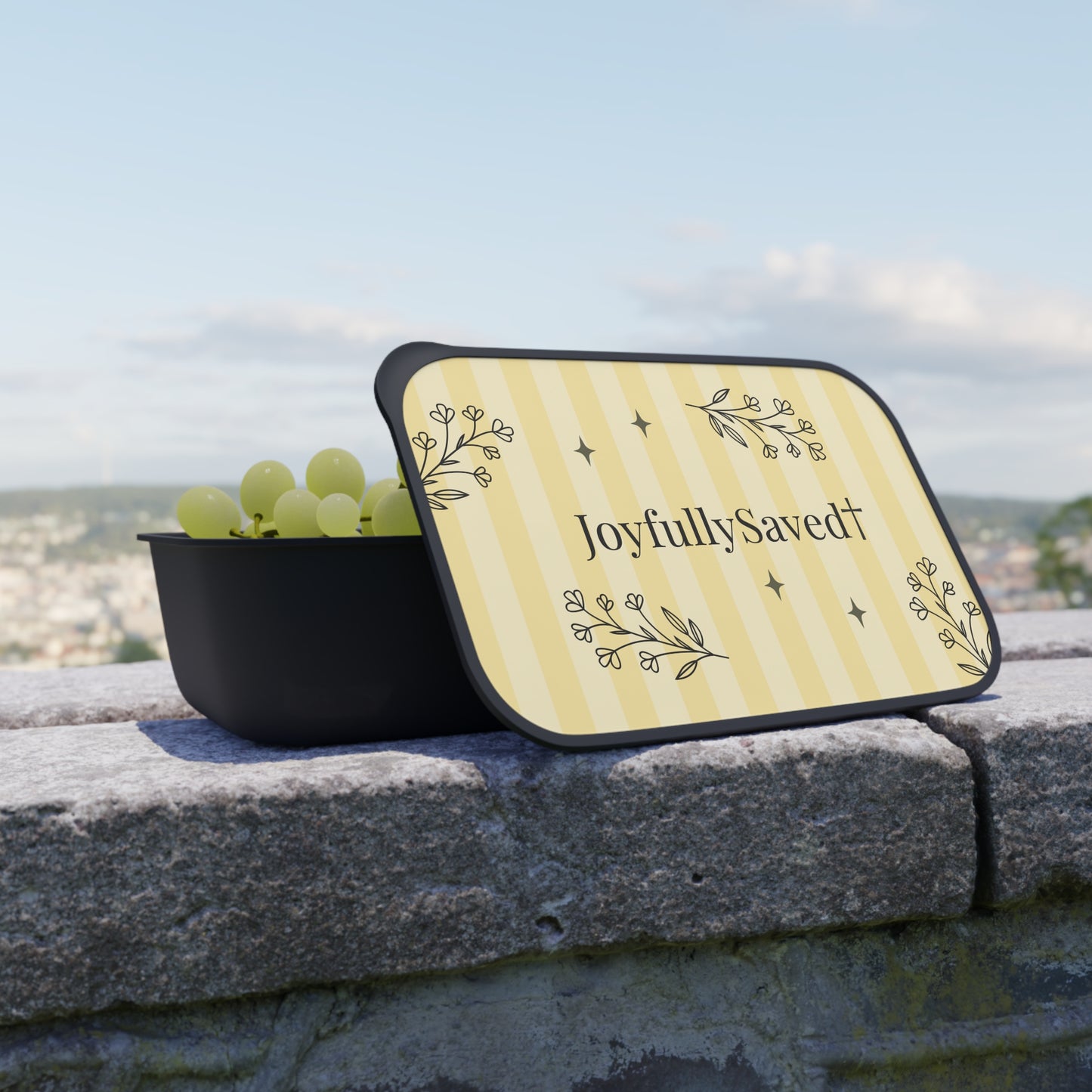 JoyfullySaved PLA Bento Box – Eco Utensil Lunch Container