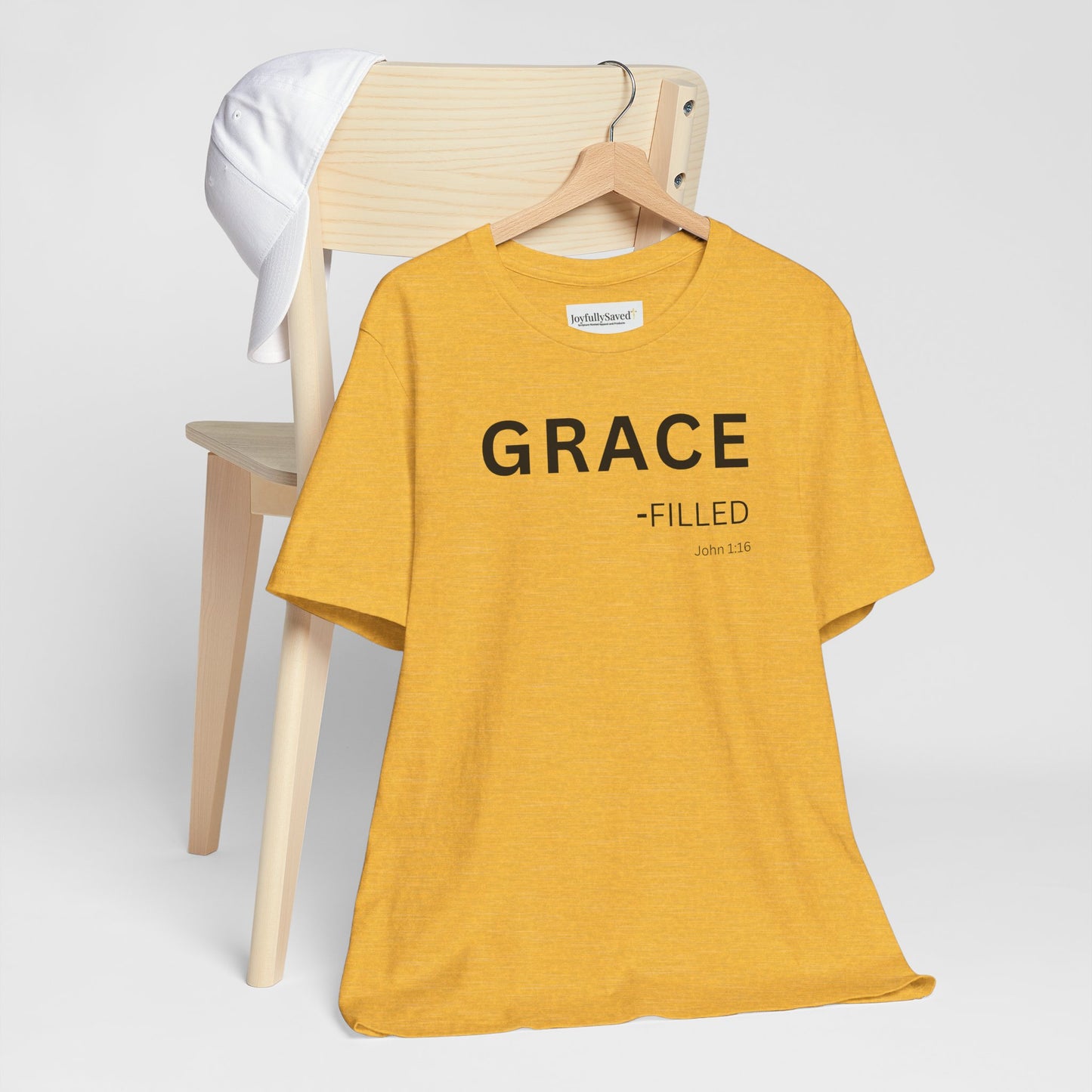 GRACE-filled–(John 1:16) | Christian Statement T-Shirt