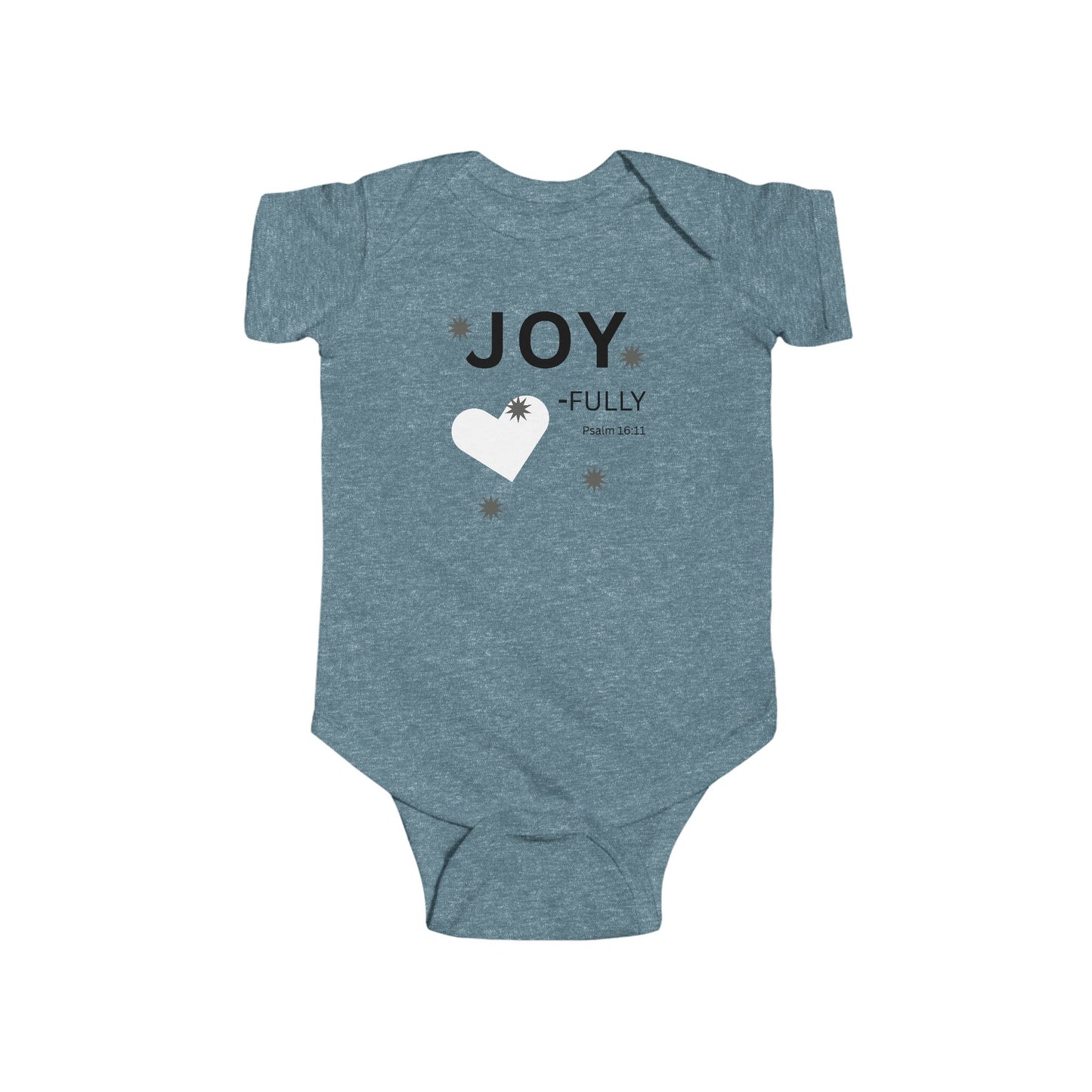 JOY-fully Infant Bodysuit,  Psalm 16:11—  Christian Baby Onesie, Cute Newborn Gift