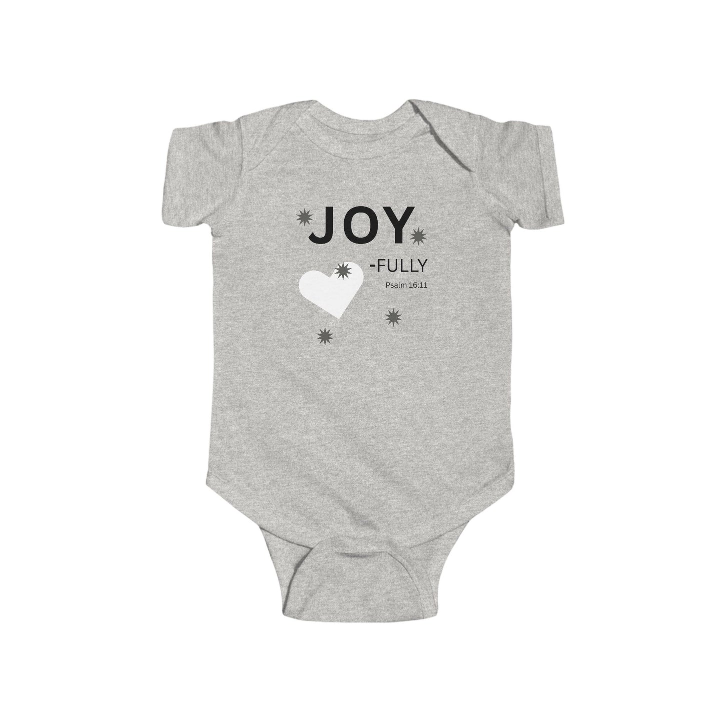 JOY-fully Infant Bodysuit,  Psalm 16:11—  Christian Baby Onesie, Cute Newborn Gift